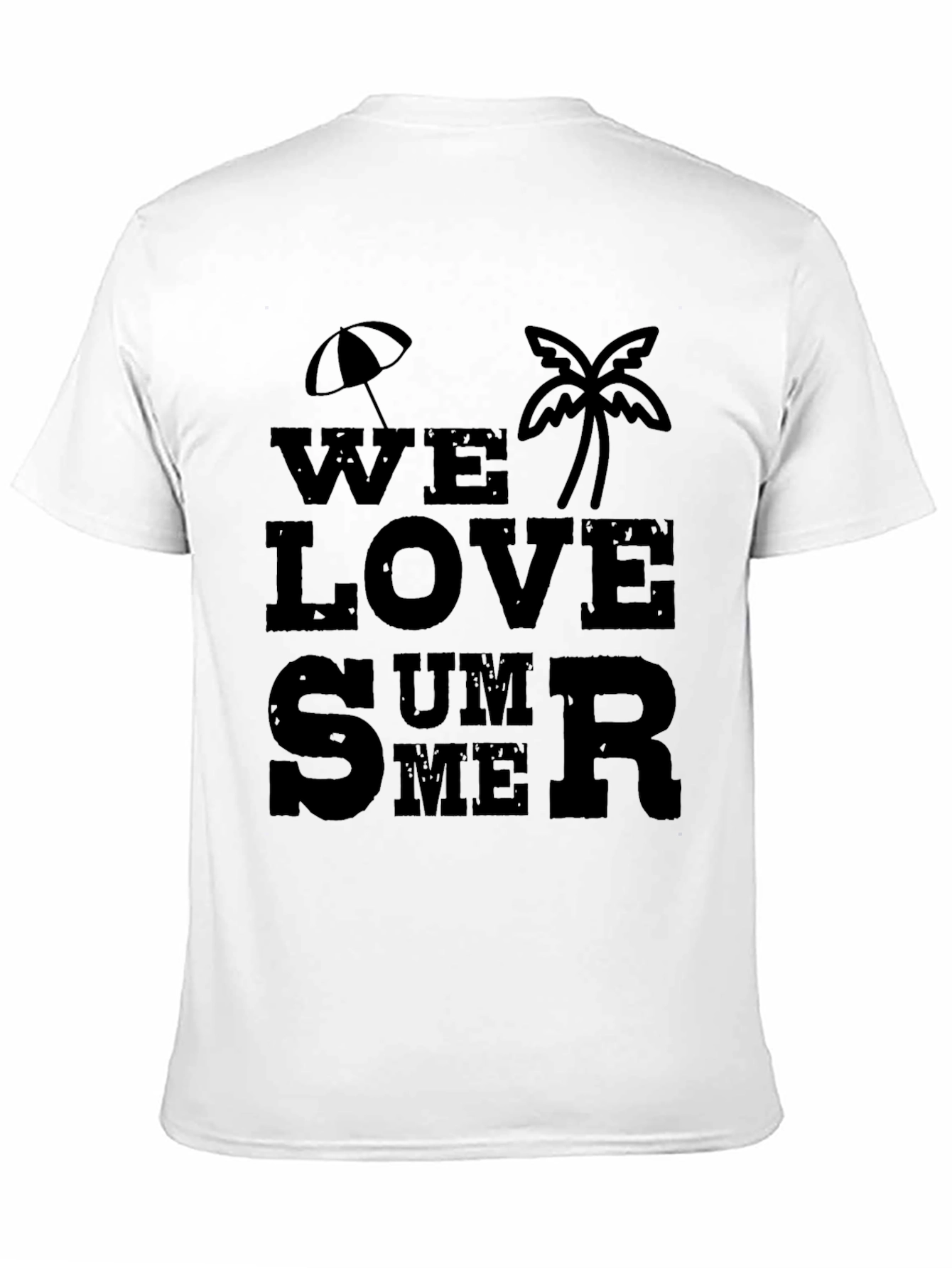 We Love Summer Black T-Shirt