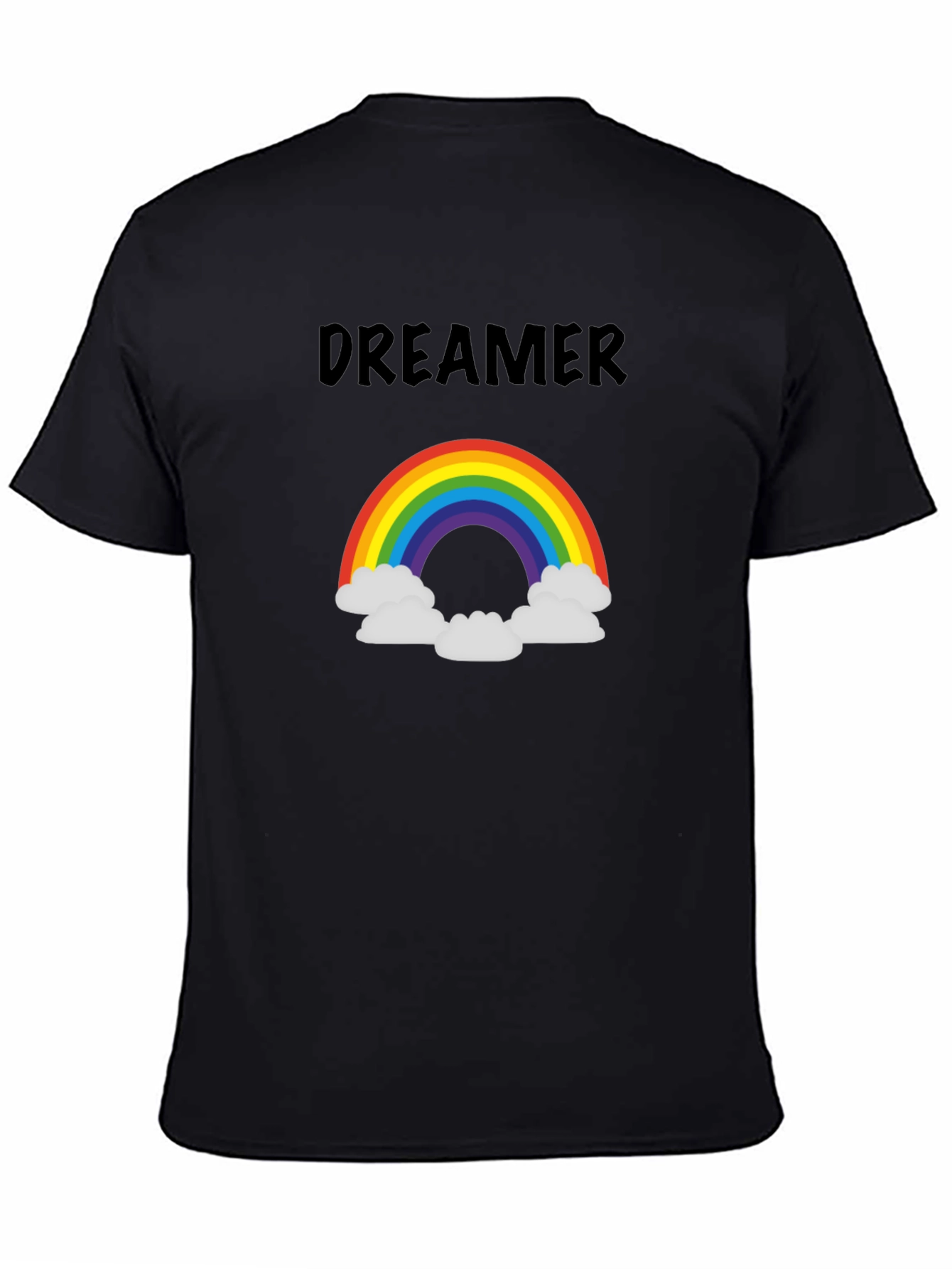 Dreamer Rainbow Graphic Tee - Unisex Soft Cotton T-Shirt