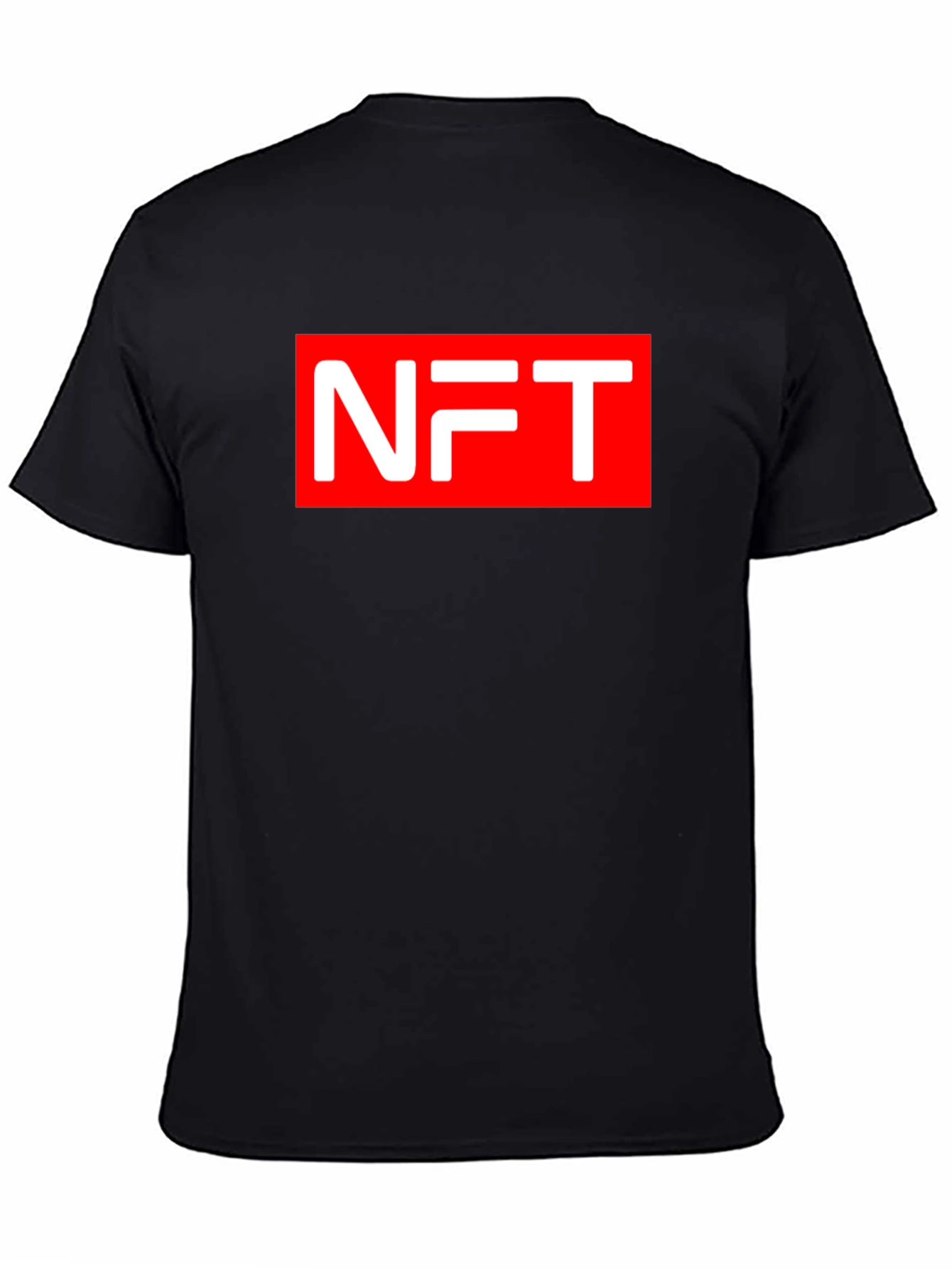 NFT Graphic Tee - Black Cotton Blend T-Shirt