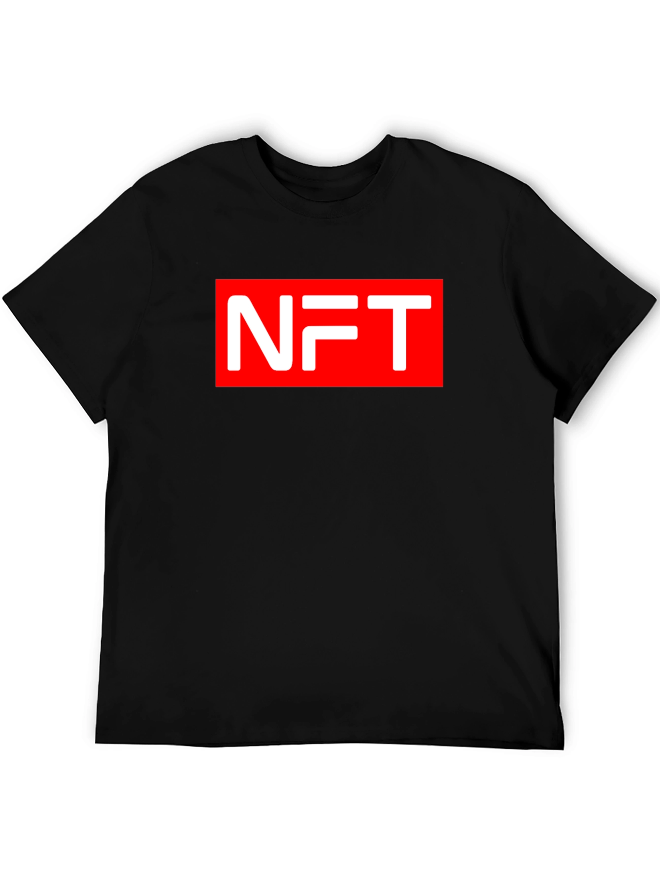 NFT Graphic Tee - Black Cotton Blend T-Shirt