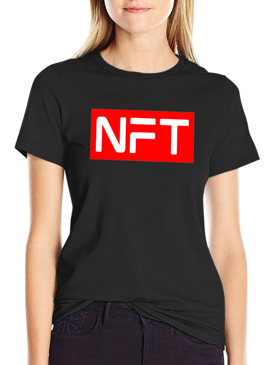 NFT Graphic Tee - Black Cotton Blend T-Shirt