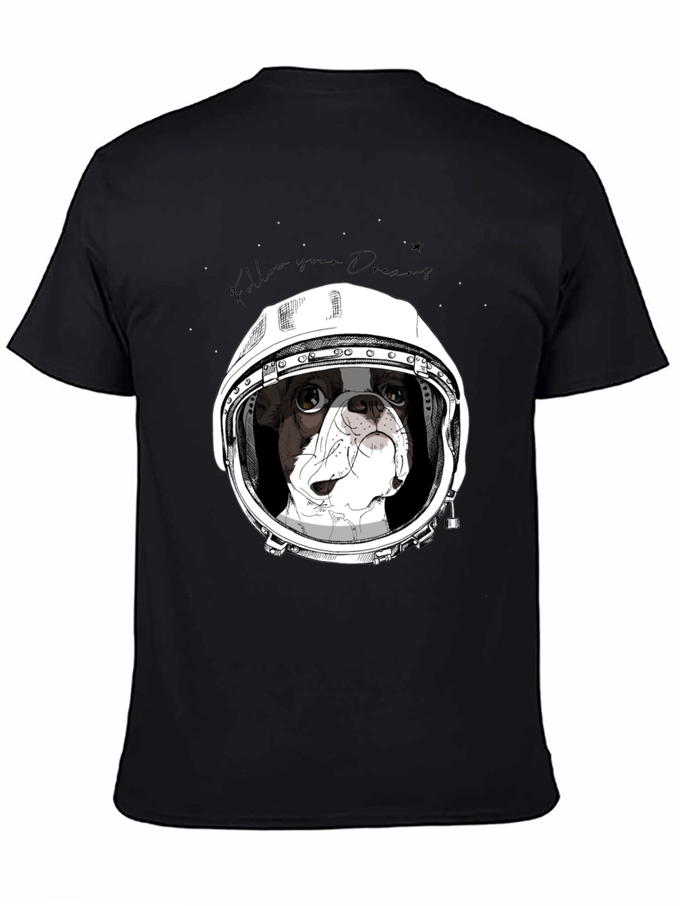 Dog Astronaut Graphic Tee - Follow Your Dreams