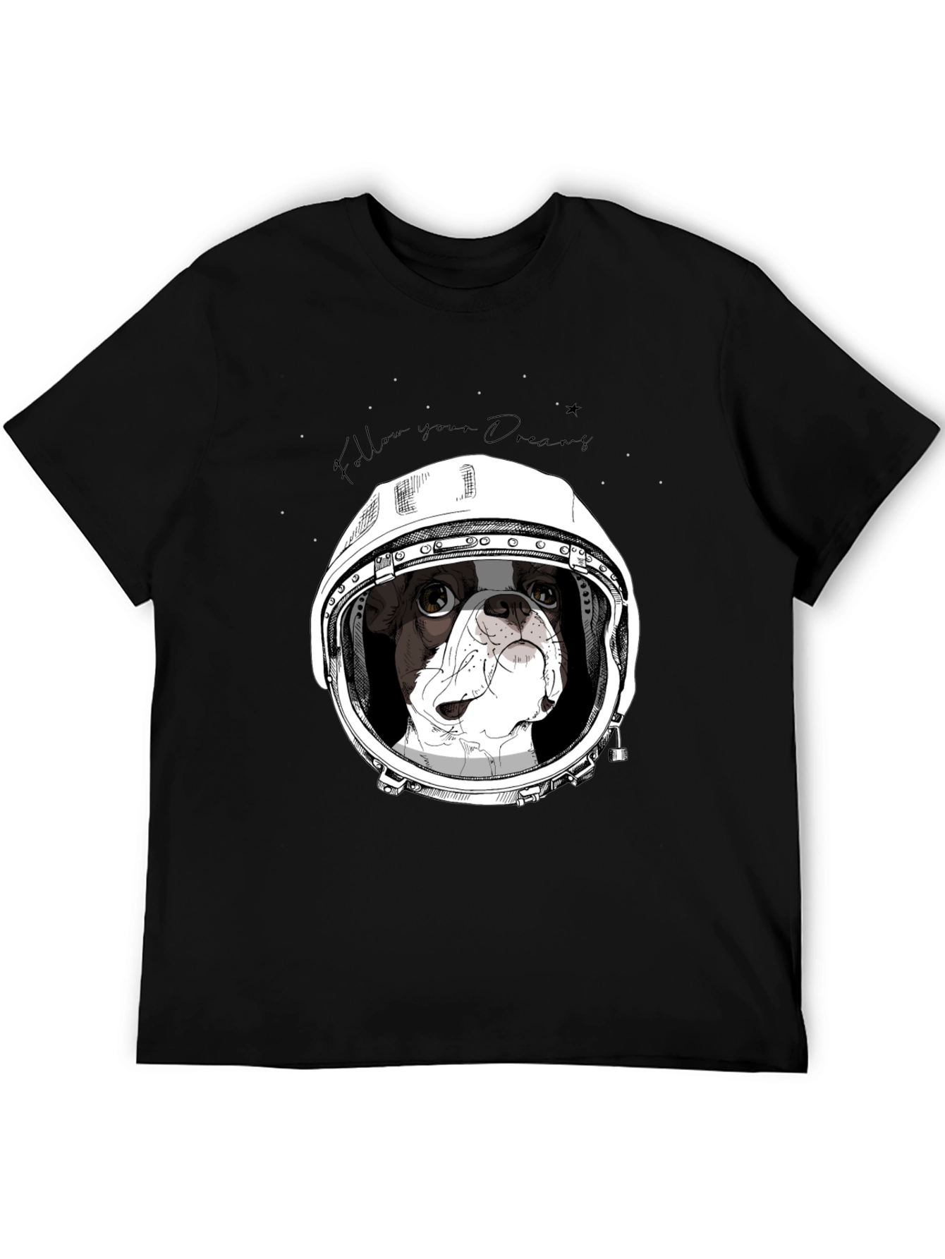 Dog Astronaut Graphic Tee - Follow Your Dreams