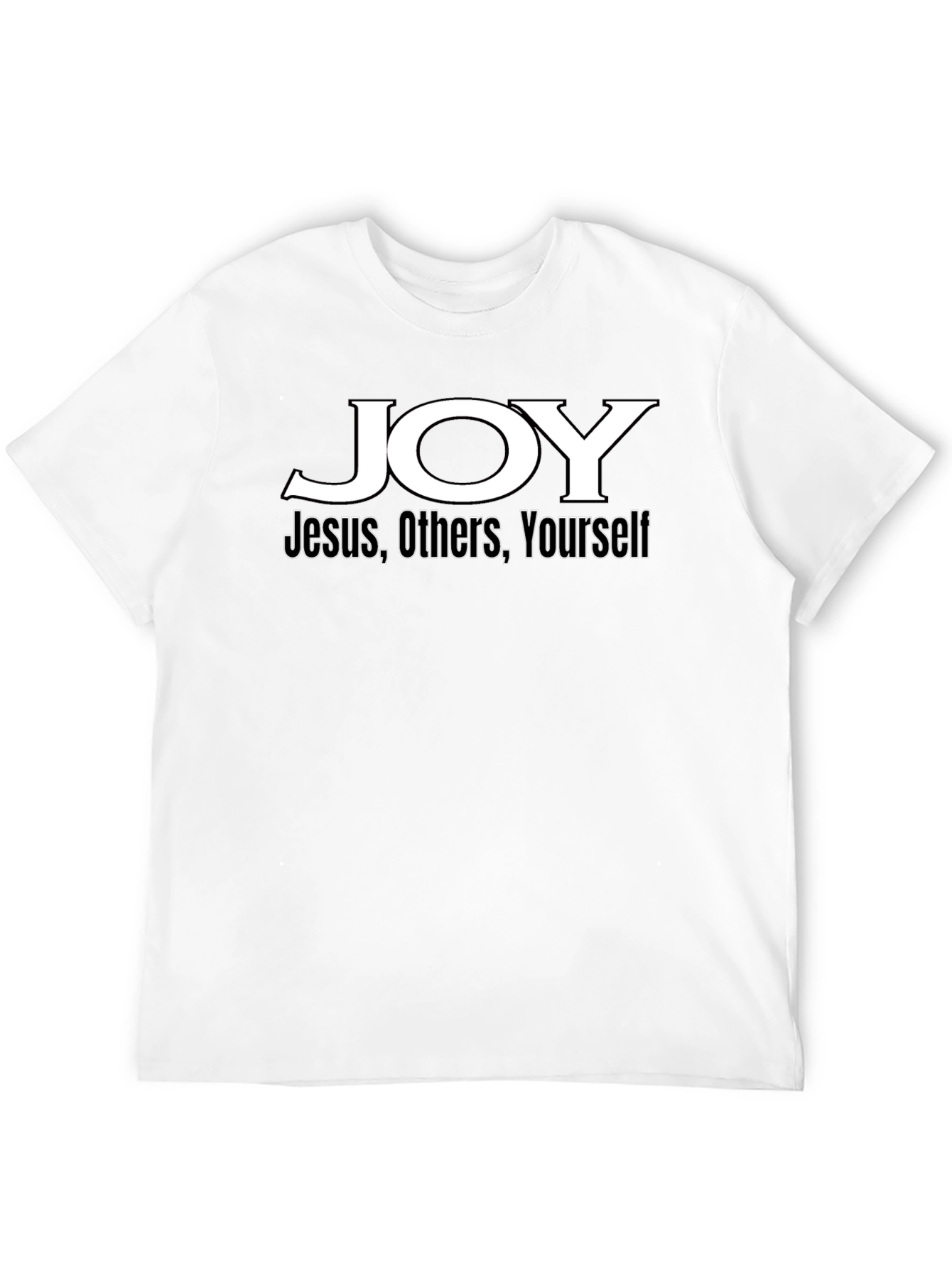 JOY Christian T-Shirt - Jesus Others Yourself - Black