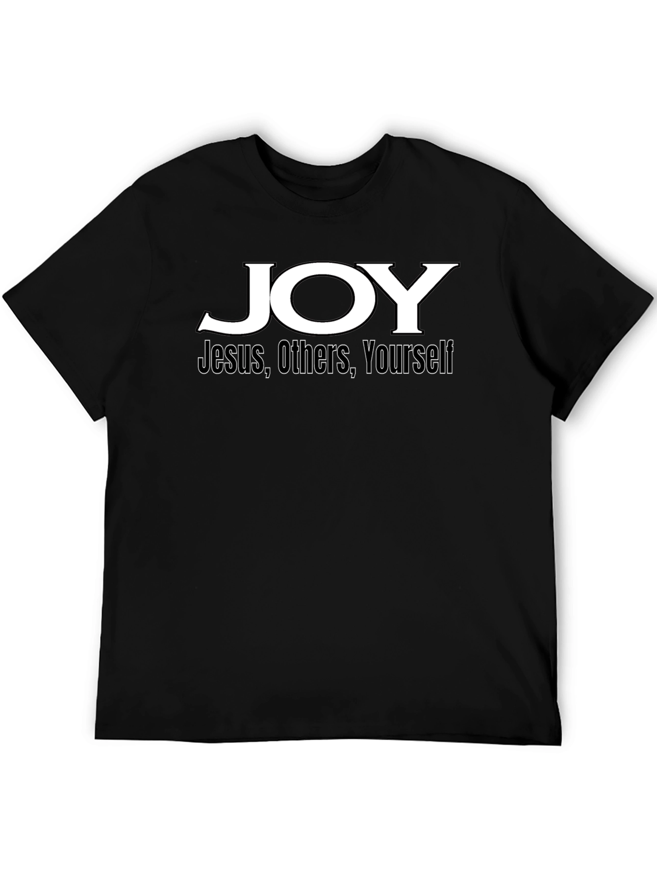JOY Christian T-Shirt - Jesus Others Yourself - Black