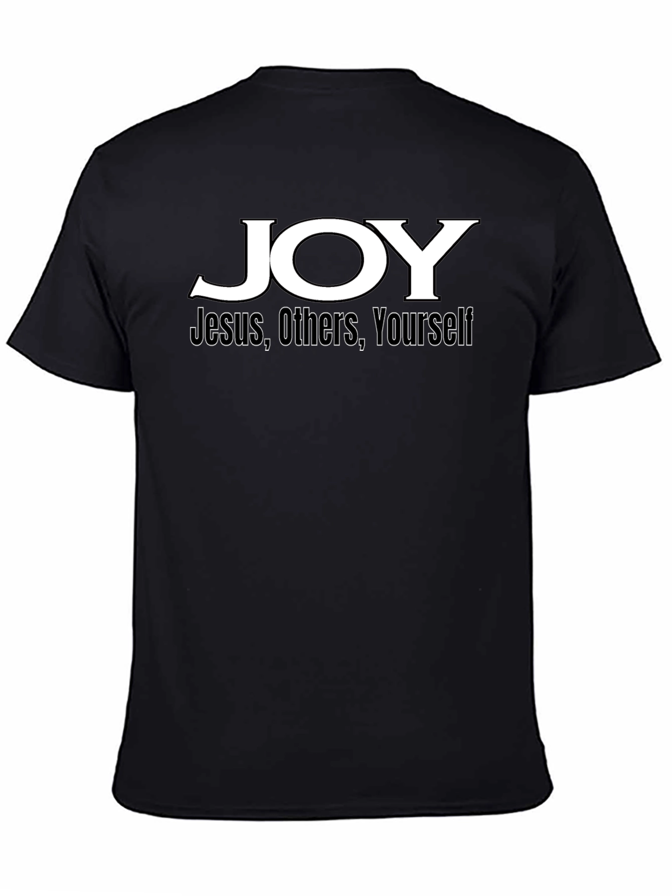 JOY Christian T-Shirt - Jesus Others Yourself - Black