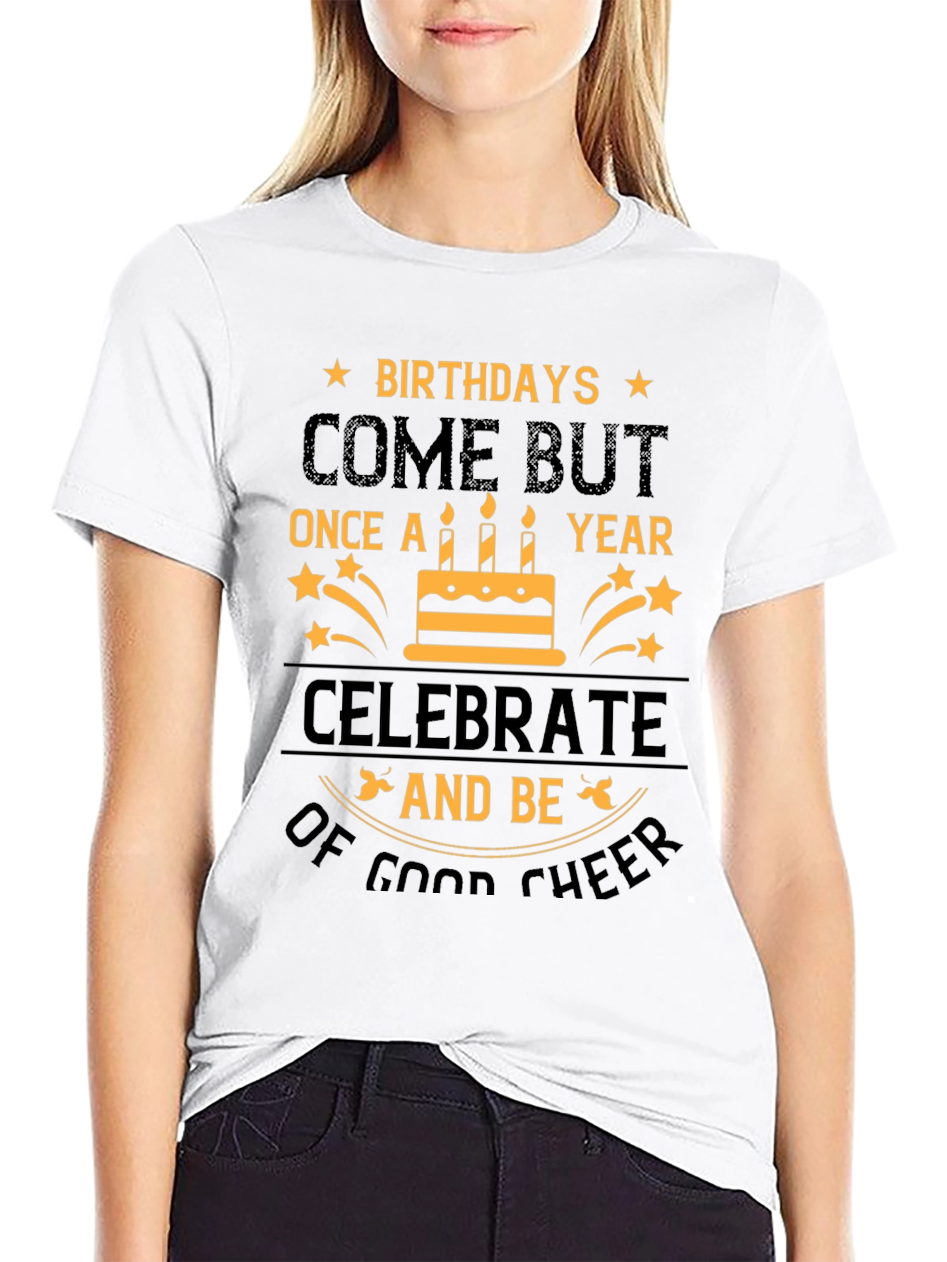 Birthday Cheer Graphic Tee - Celebrate in Style!