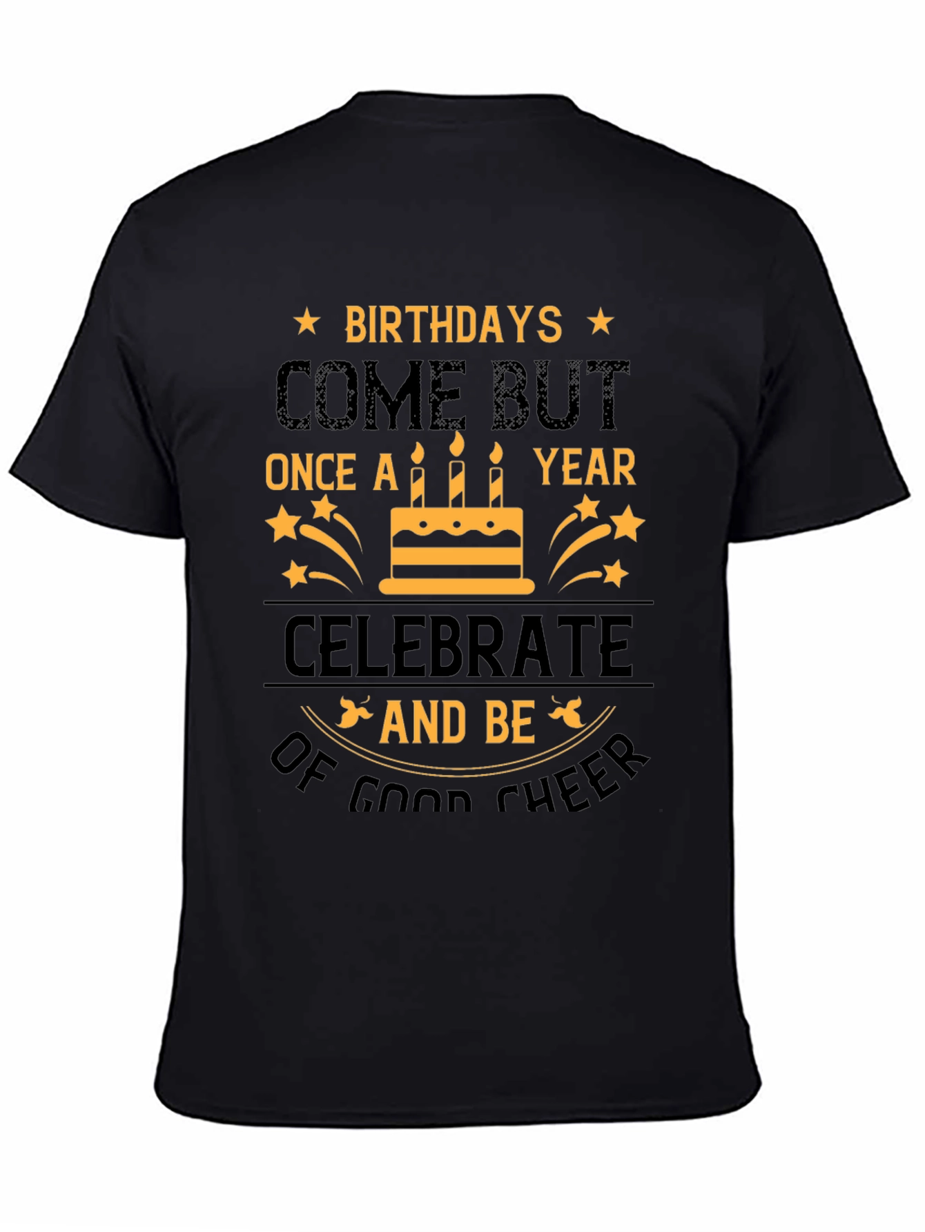 Birthday Cheer Graphic Tee - Celebrate in Style!