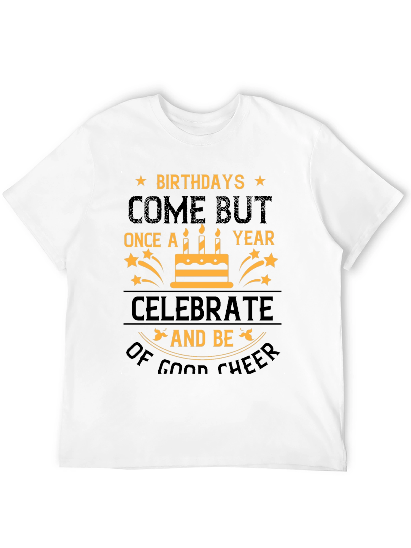 Birthday Cheer Graphic Tee - Celebrate in Style!