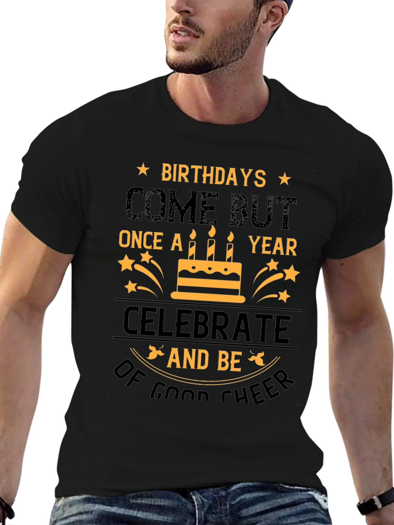 Birthday Cheer Graphic Tee - Celebrate in Style!