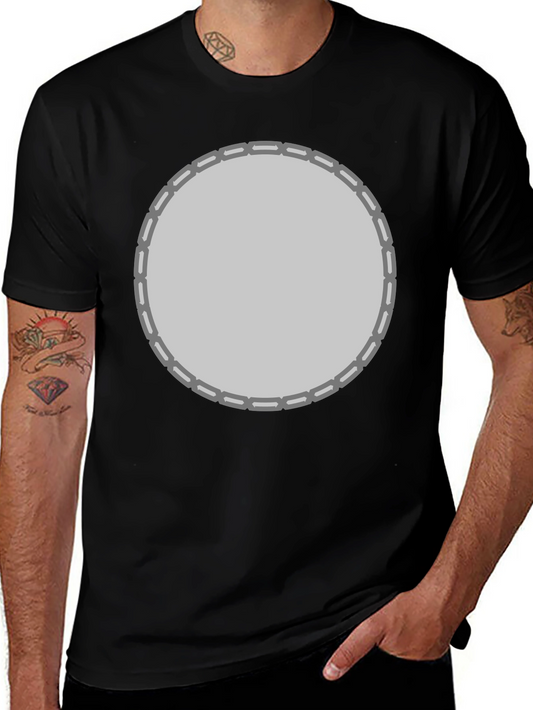 Mens Graphic Tee - Circle Design - Casual Comfort