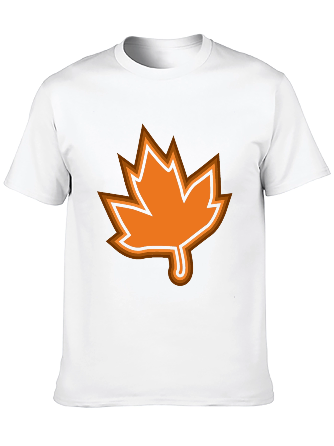 Autumn Leaf Graphic Black T-Shirt
