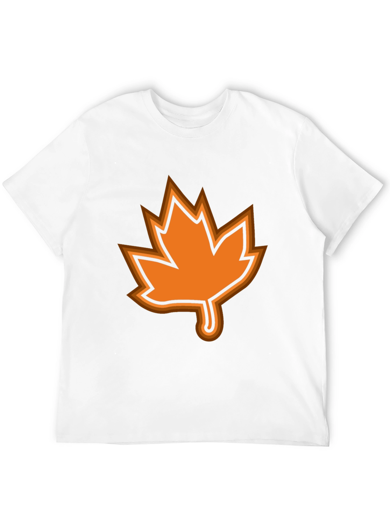 Autumn Leaf Graphic Black T-Shirt