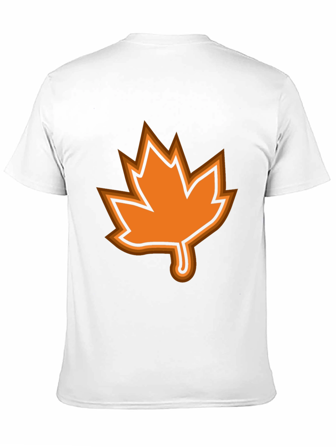 Autumn Leaf Graphic Black T-Shirt