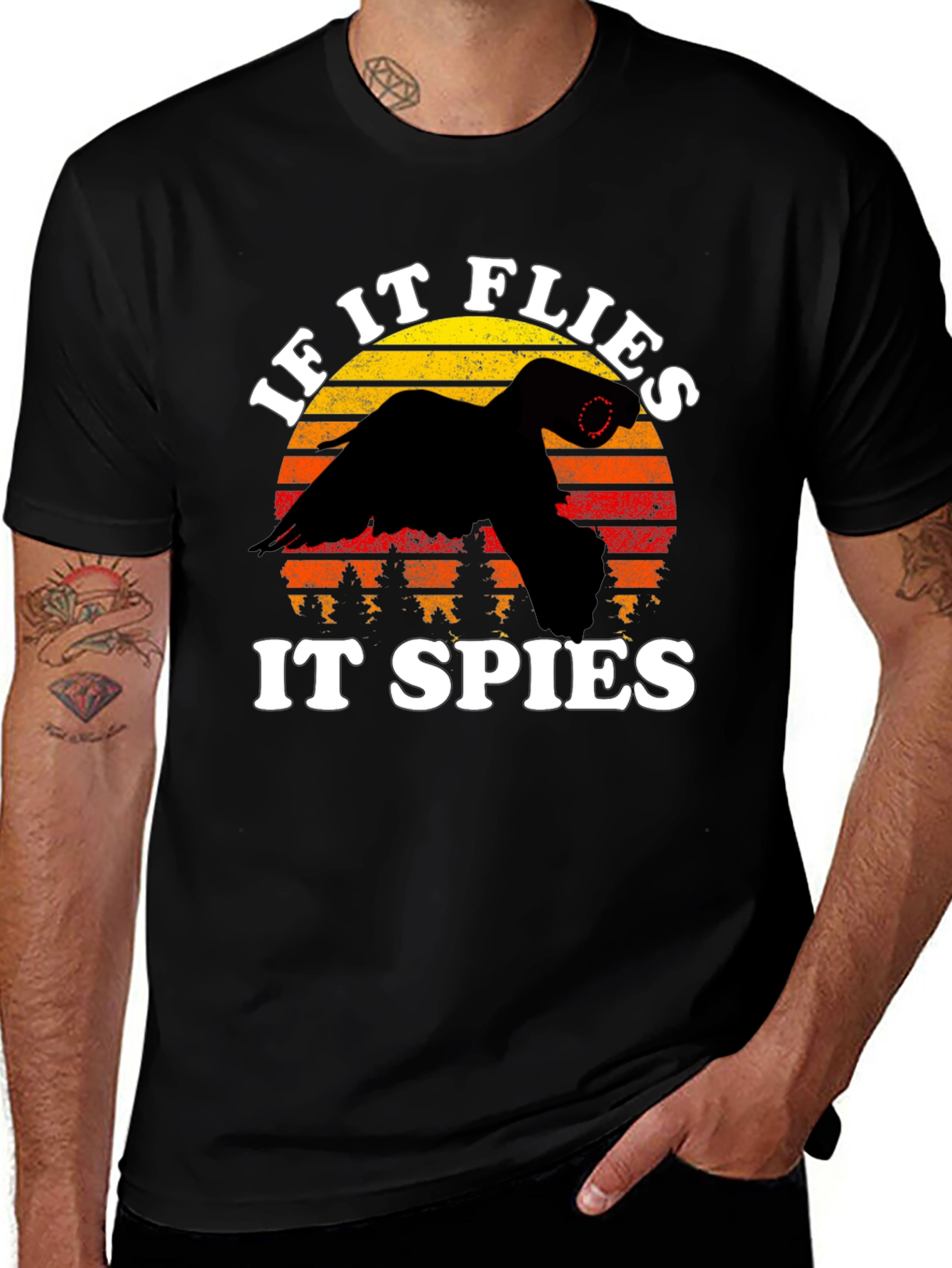 If It Flies It Spies Funny T-Shirt