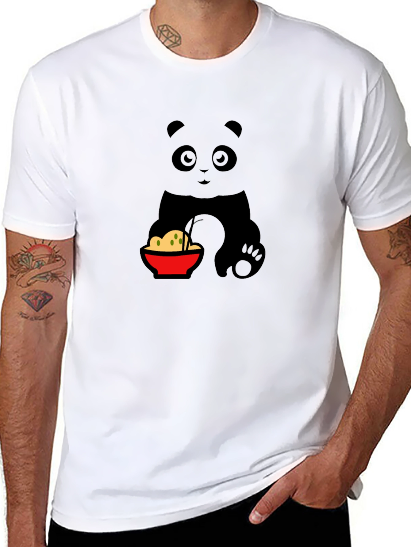 Panda Ramen T-Shirt - Cute Kawaii Design