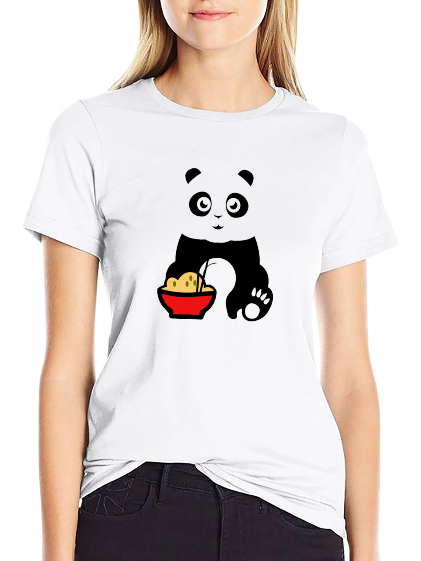 Panda Ramen T-Shirt - Cute Kawaii Design