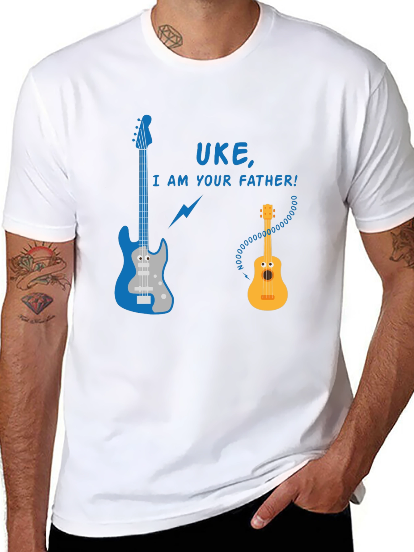 Uke I Am Your Father Guitar Graphic T-Shirt
