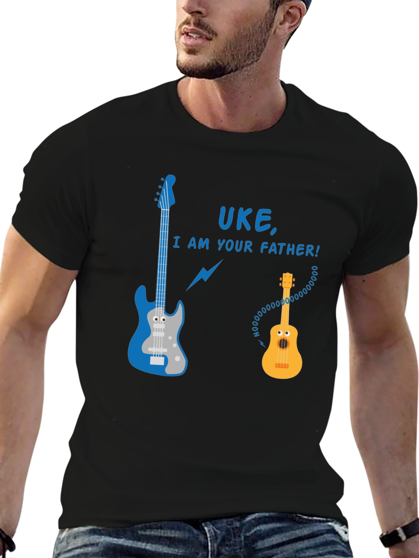 Uke I Am Your Father Guitar Graphic T-Shirt
