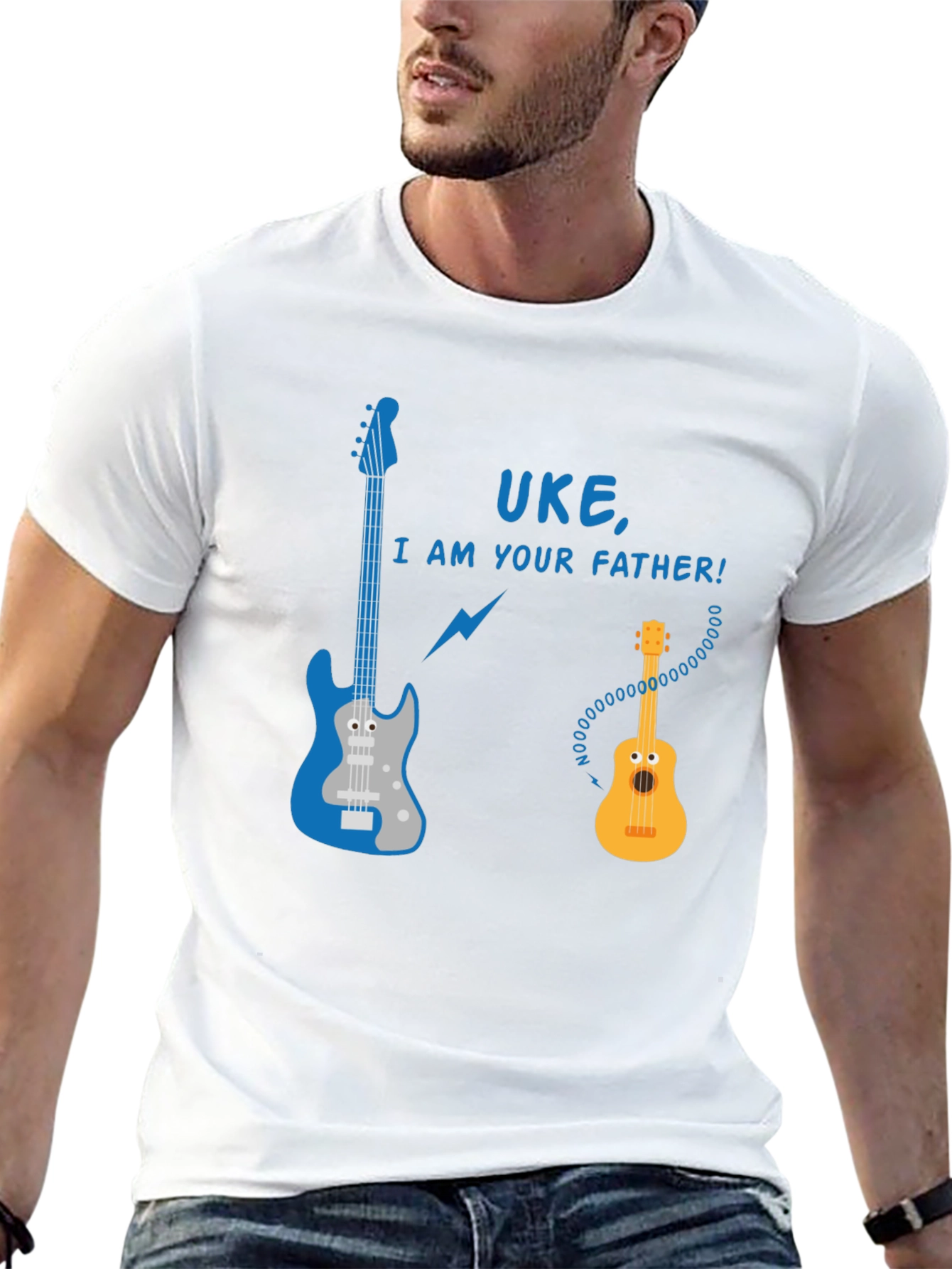 Uke I Am Your Father Guitar Graphic T-Shirt