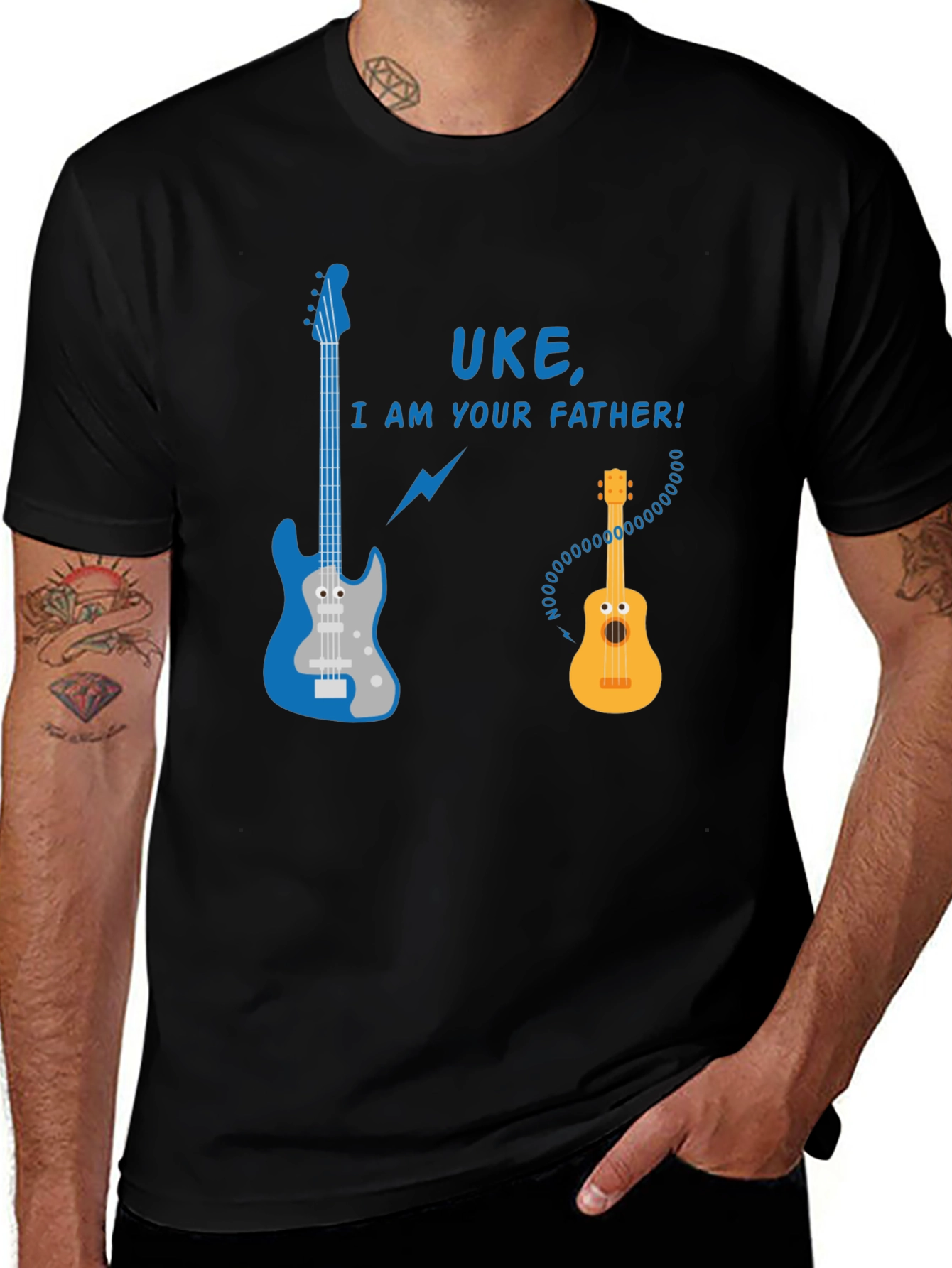Uke I Am Your Father Guitar Graphic T-Shirt