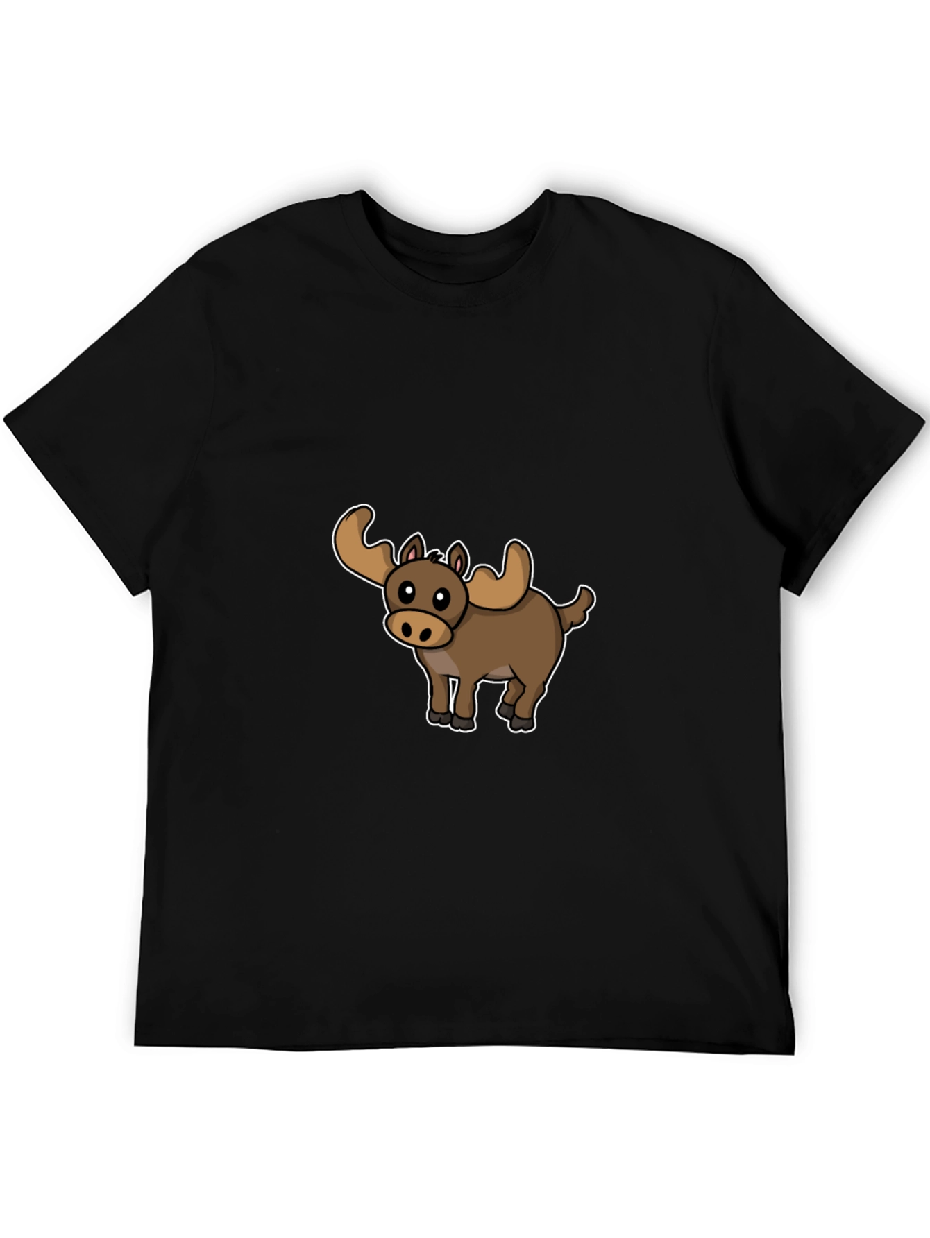 Moose Cartoon Graphic T-Shirt - Unisex