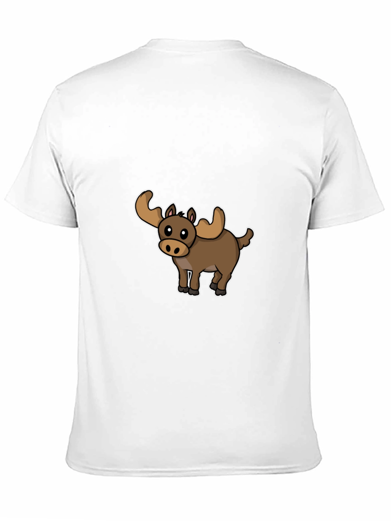Moose Cartoon Graphic T-Shirt - Unisex