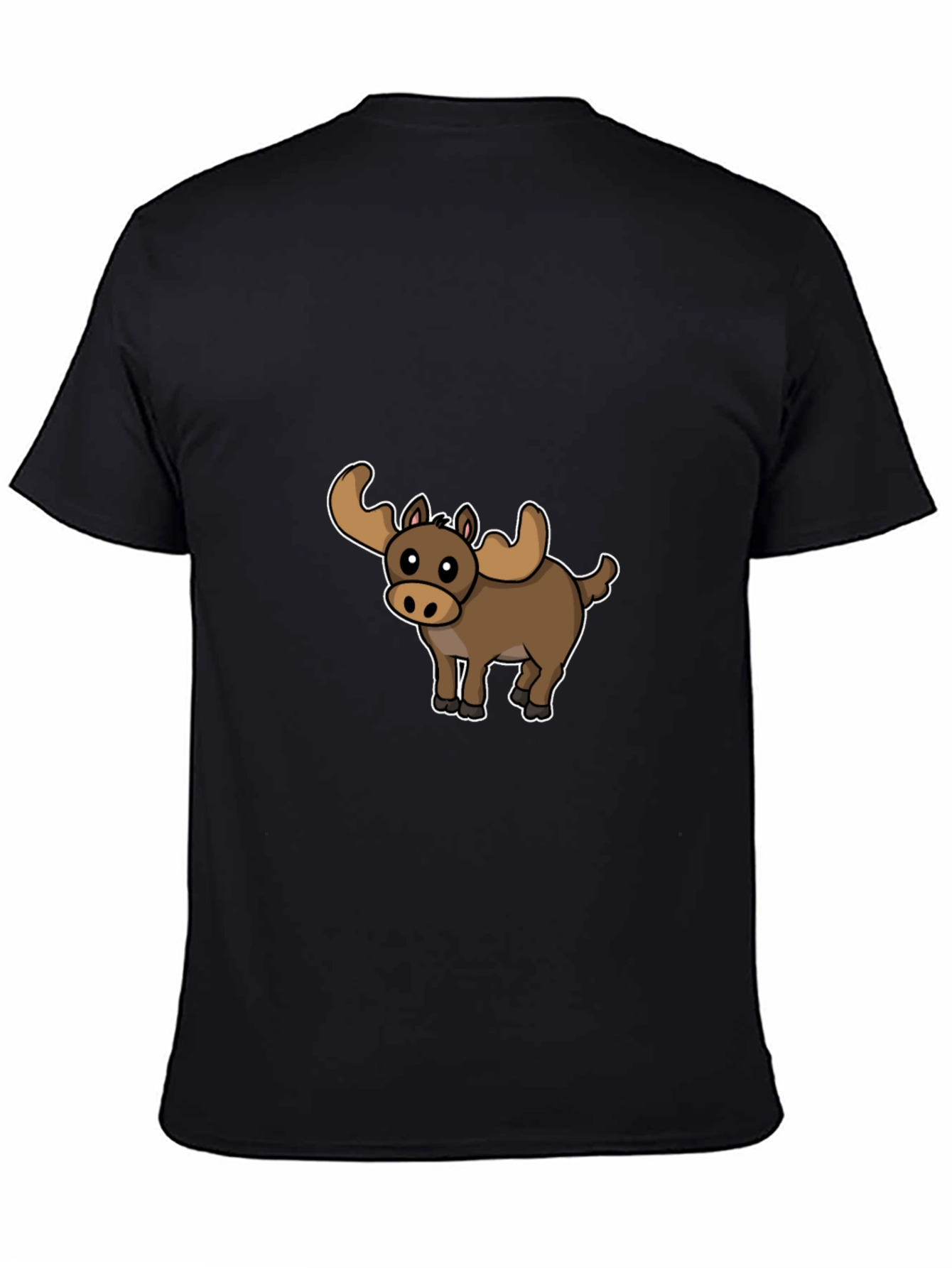 Moose Cartoon Graphic T-Shirt - Unisex