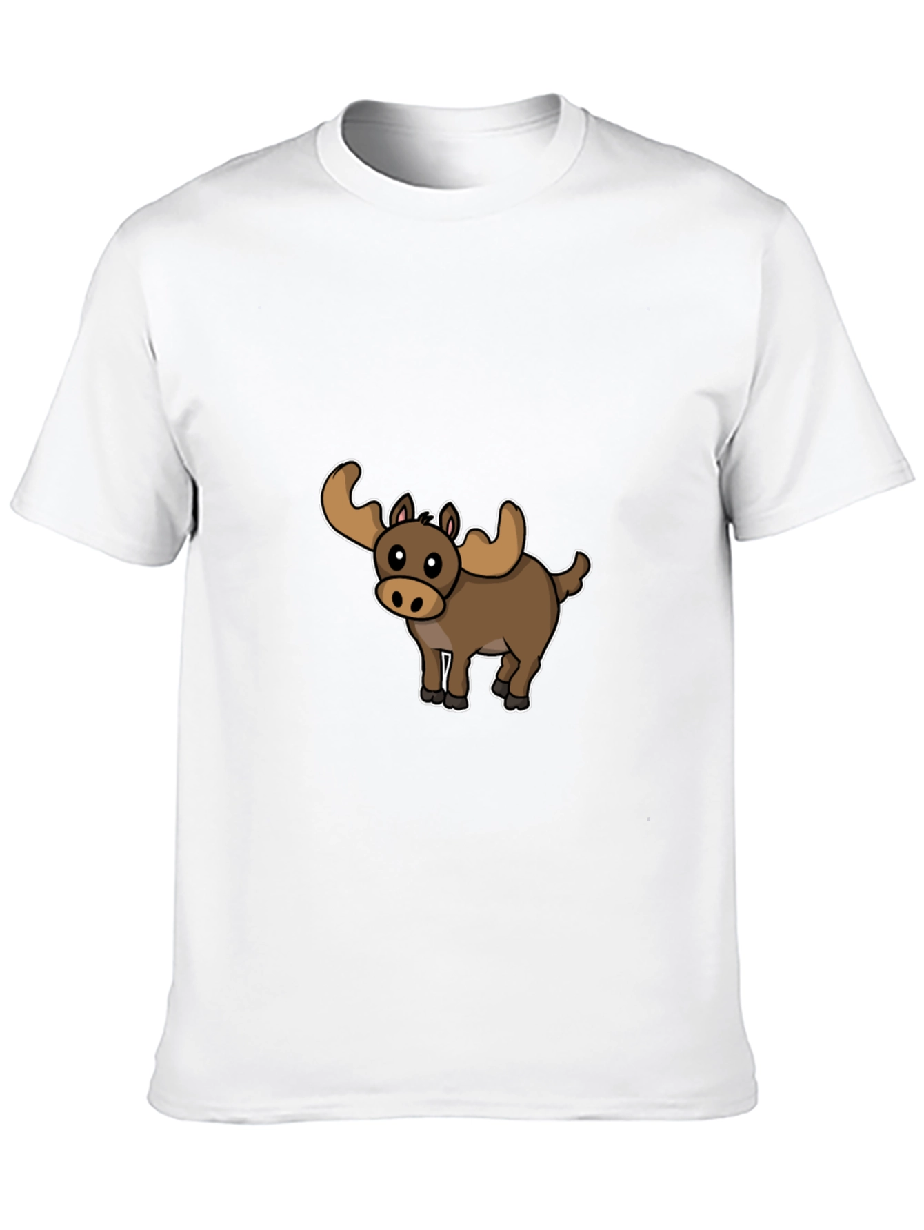 Moose Cartoon Graphic T-Shirt - Unisex