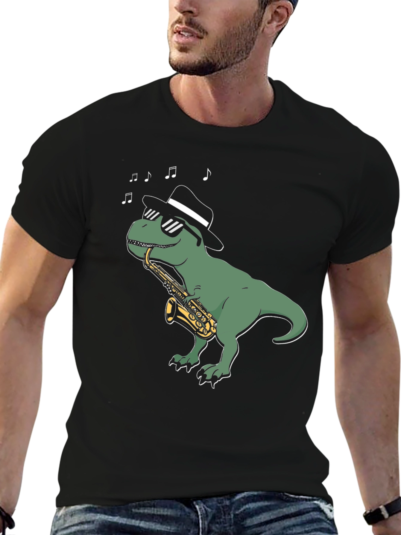 Cool Dino Saxophone T-Shirt