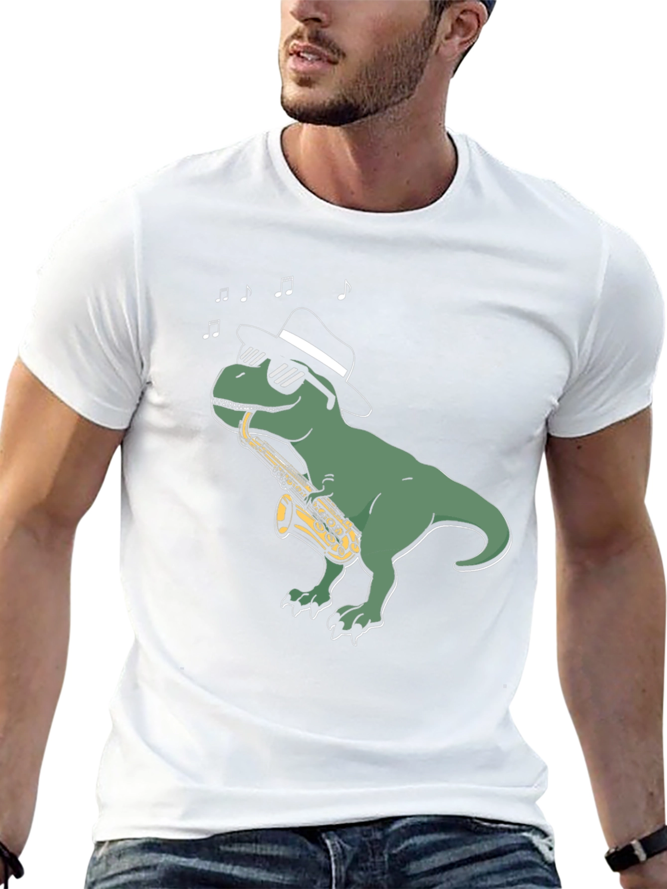 Cool Dino Saxophone T-Shirt