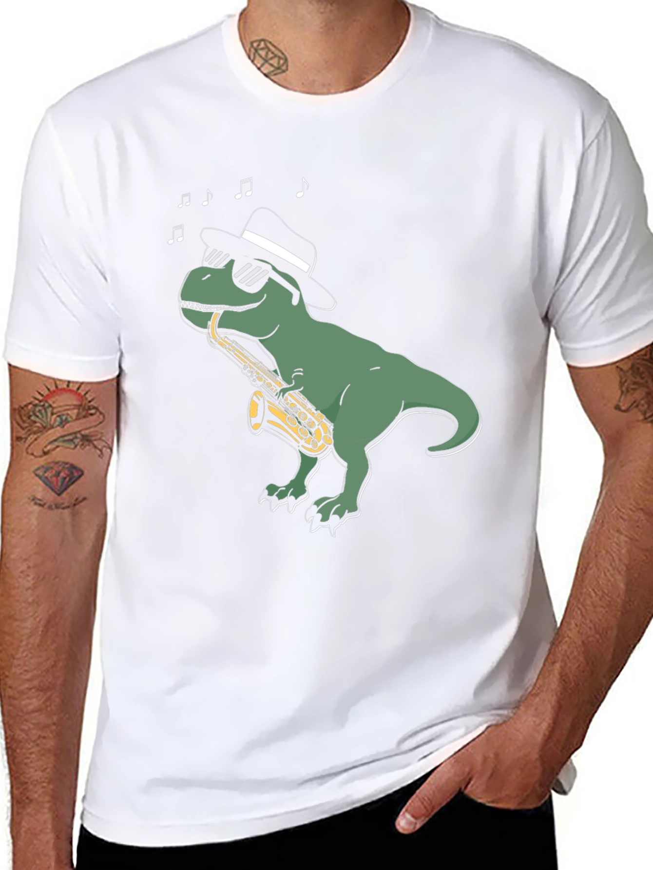 Cool Dino Saxophone T-Shirt