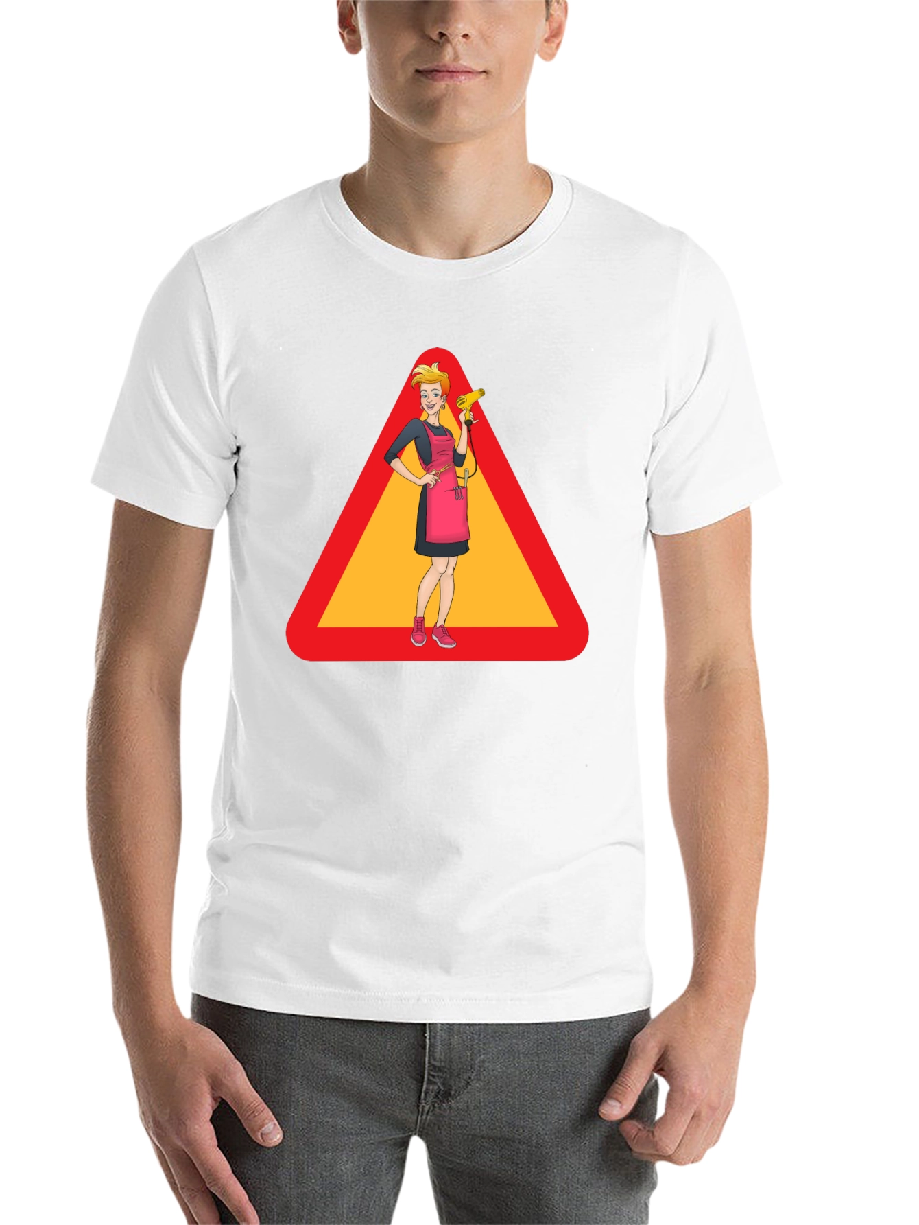 Caution: Stylish Hairdresser T-Shirt