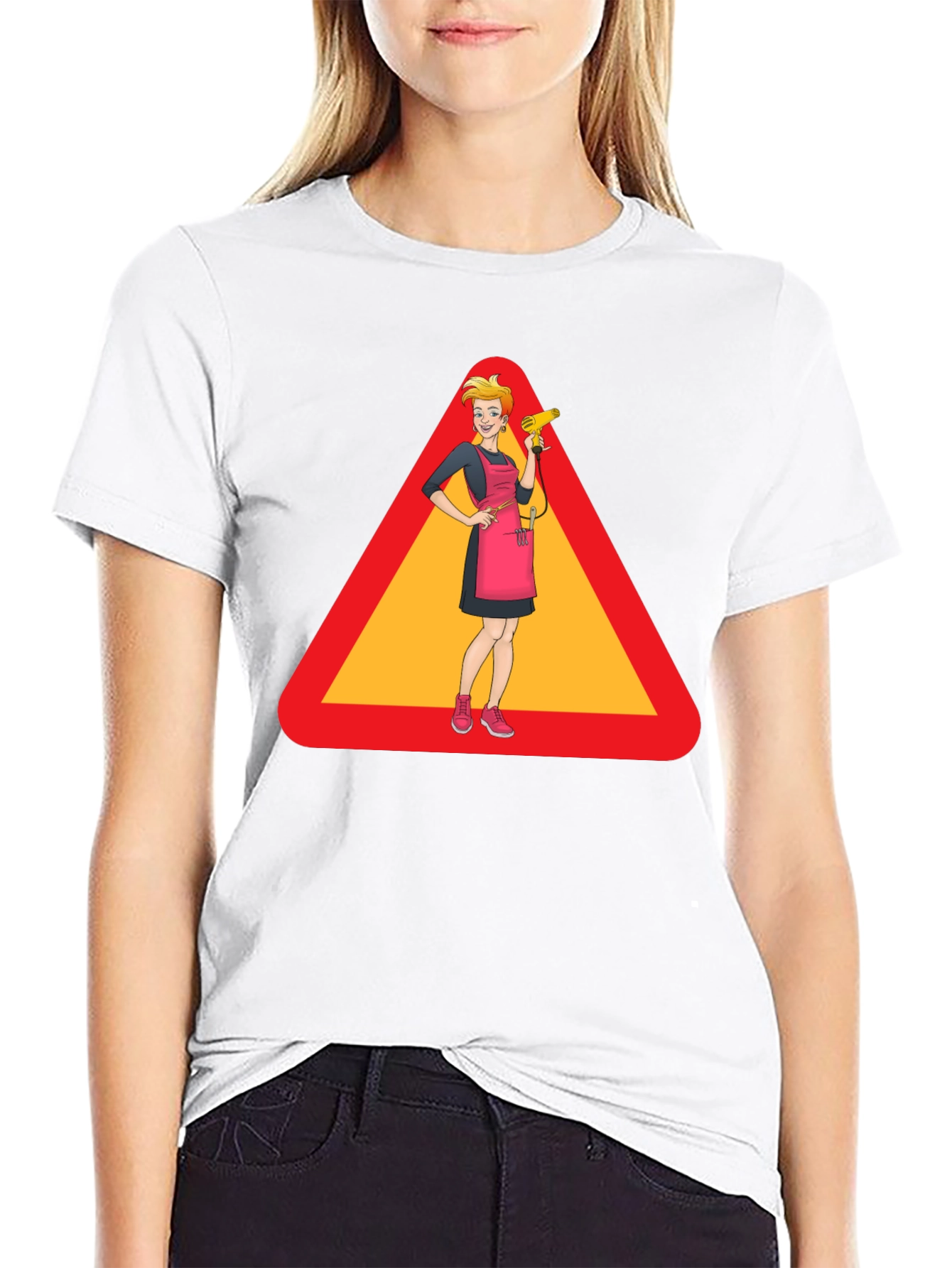 Caution: Stylish Hairdresser T-Shirt