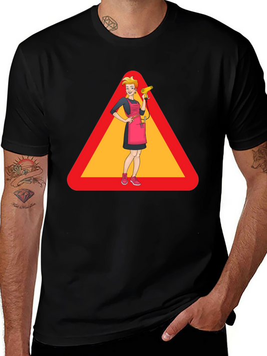 Caution: Stylish Hairdresser T-Shirt