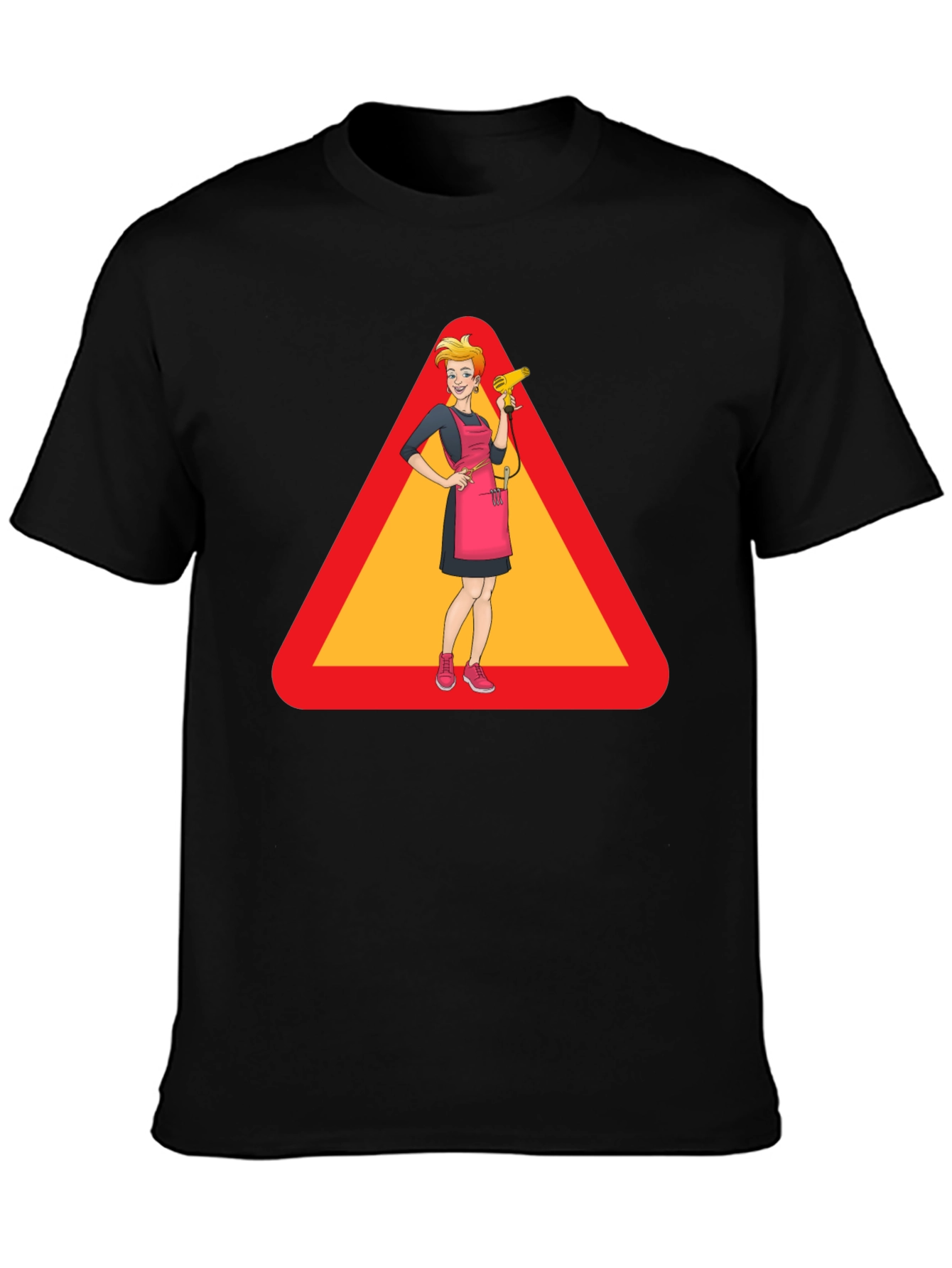 Caution: Stylish Hairdresser T-Shirt