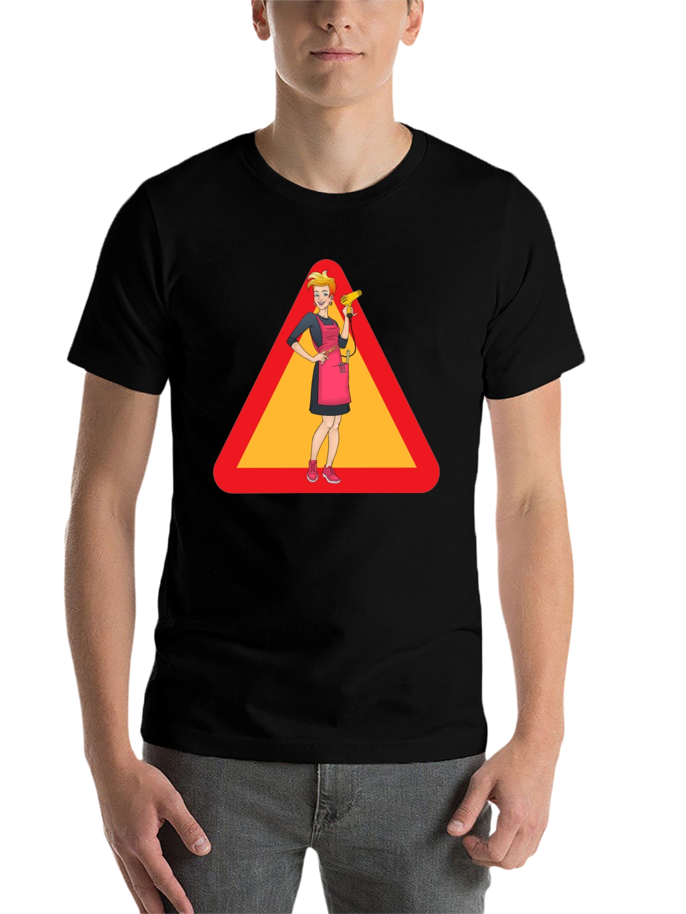 Caution: Stylish Hairdresser T-Shirt