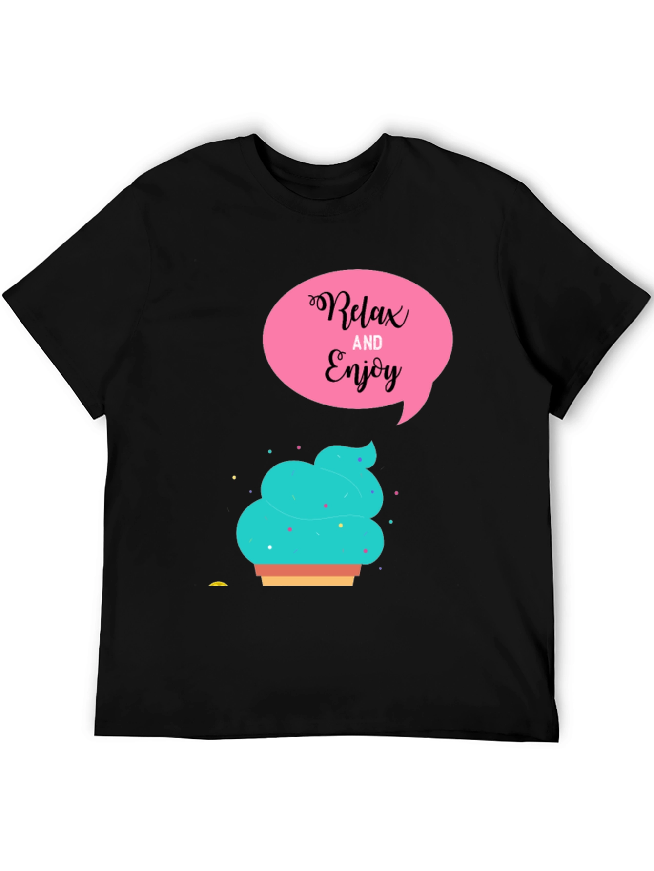 Relax & Enjoy Tee: Ice Cream Graphic T-Shirt