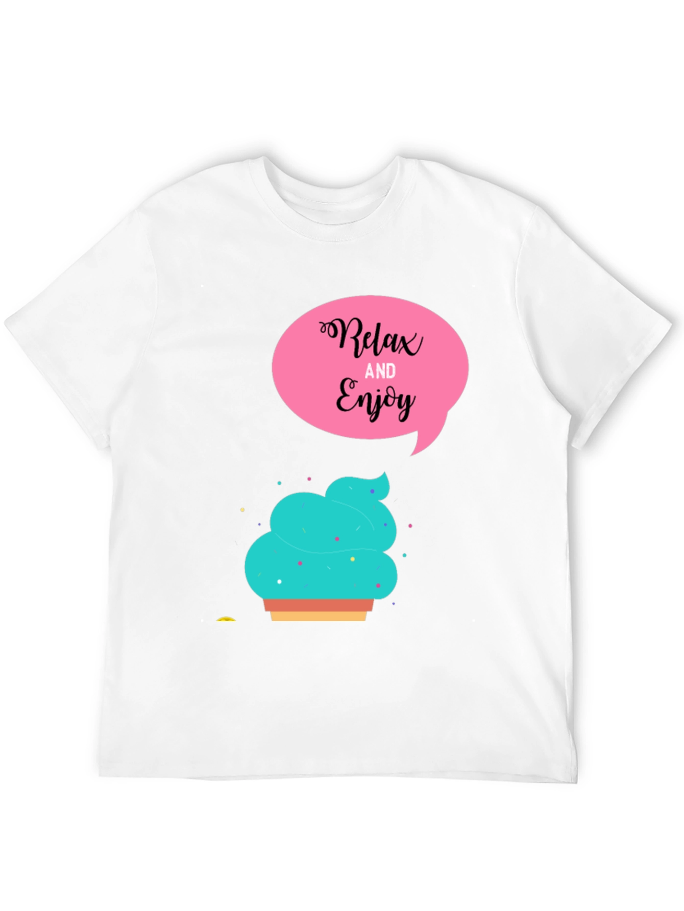 Relax & Enjoy Tee: Ice Cream Graphic T-Shirt