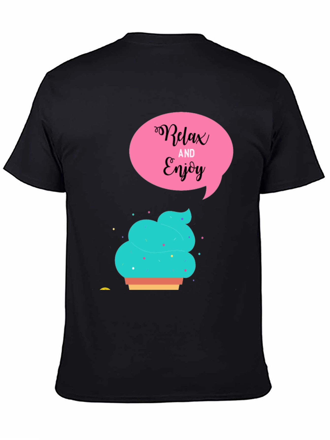 Relax & Enjoy Tee: Ice Cream Graphic T-Shirt