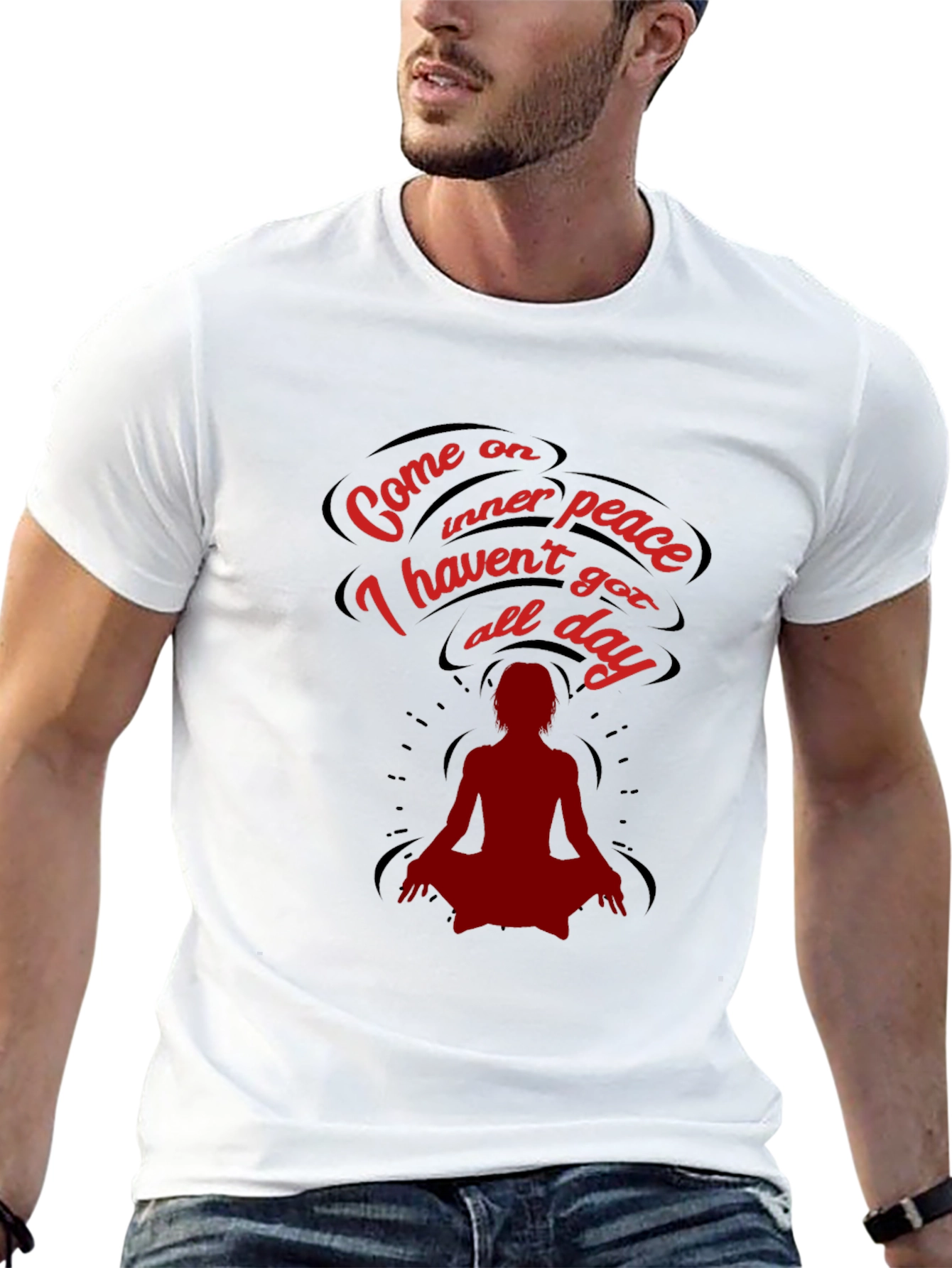 Come On Inner Peace T-Shirt - Funny Meditation Tee