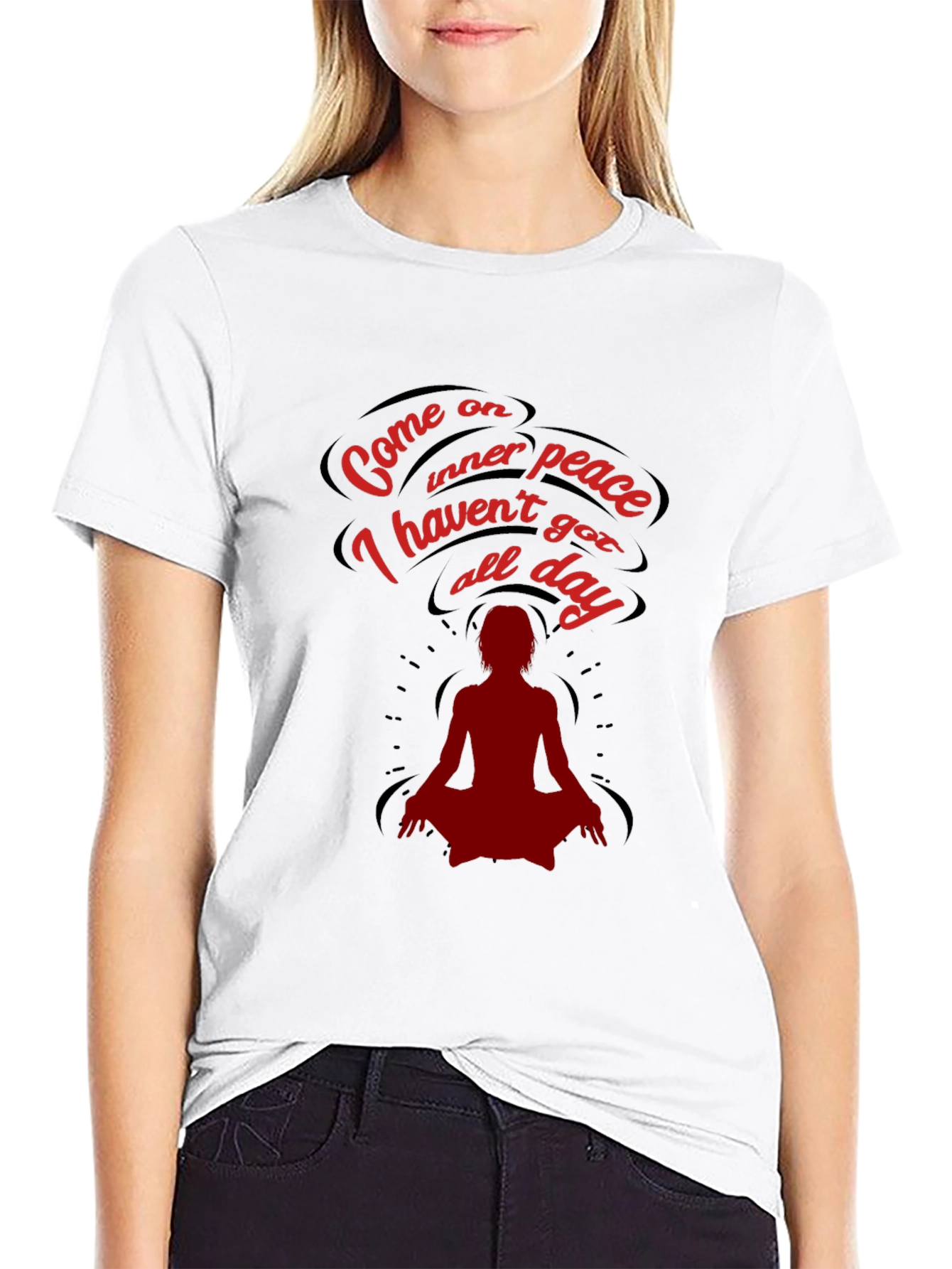 Come On Inner Peace T-Shirt - Funny Meditation Tee