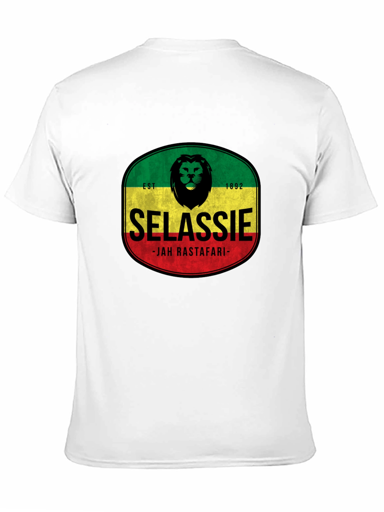 Selassie Jah Rastafari Graphic T-Shirt