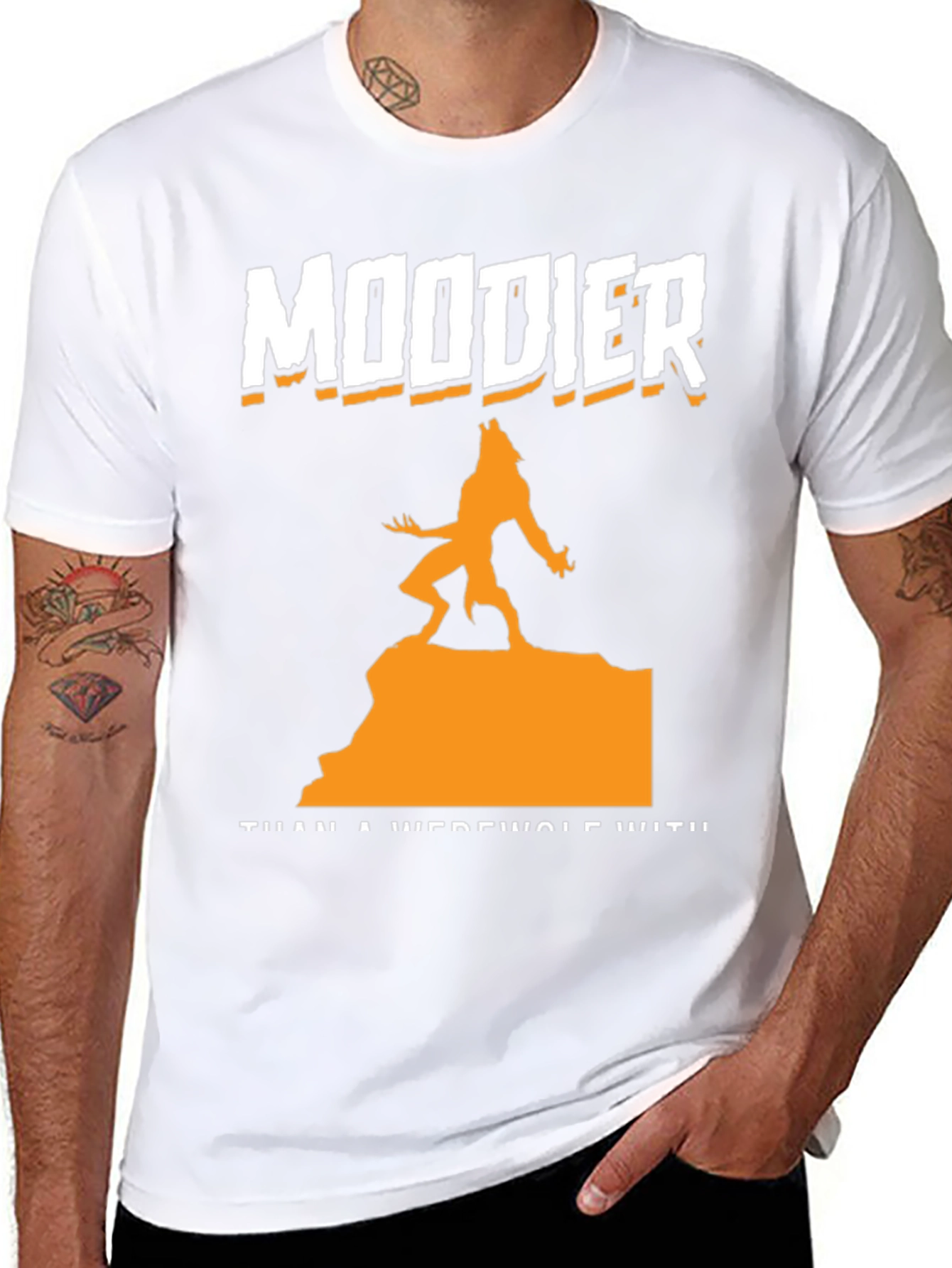 Moodier Than a Werewolf Graphic T-Shirt