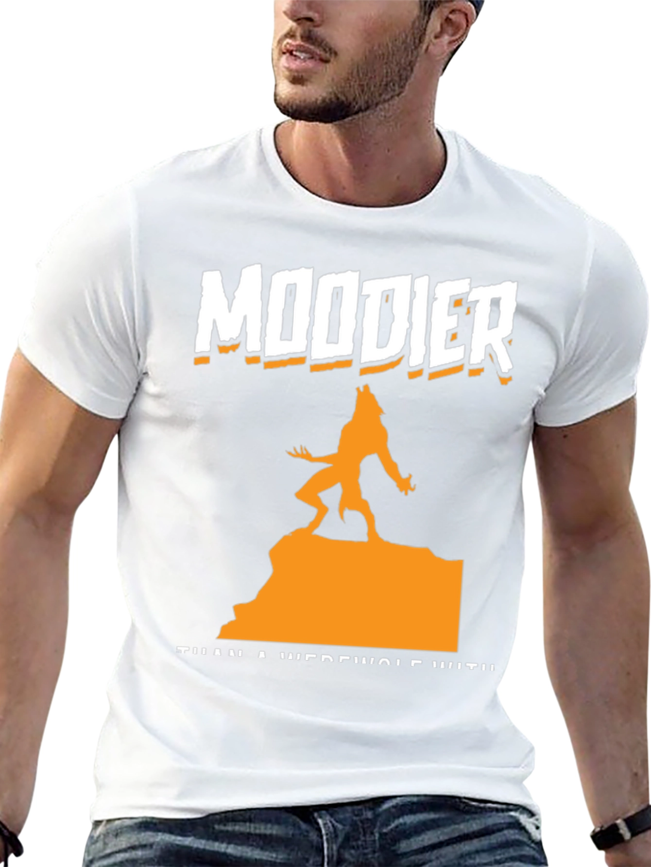 Moodier Than a Werewolf Graphic T-Shirt