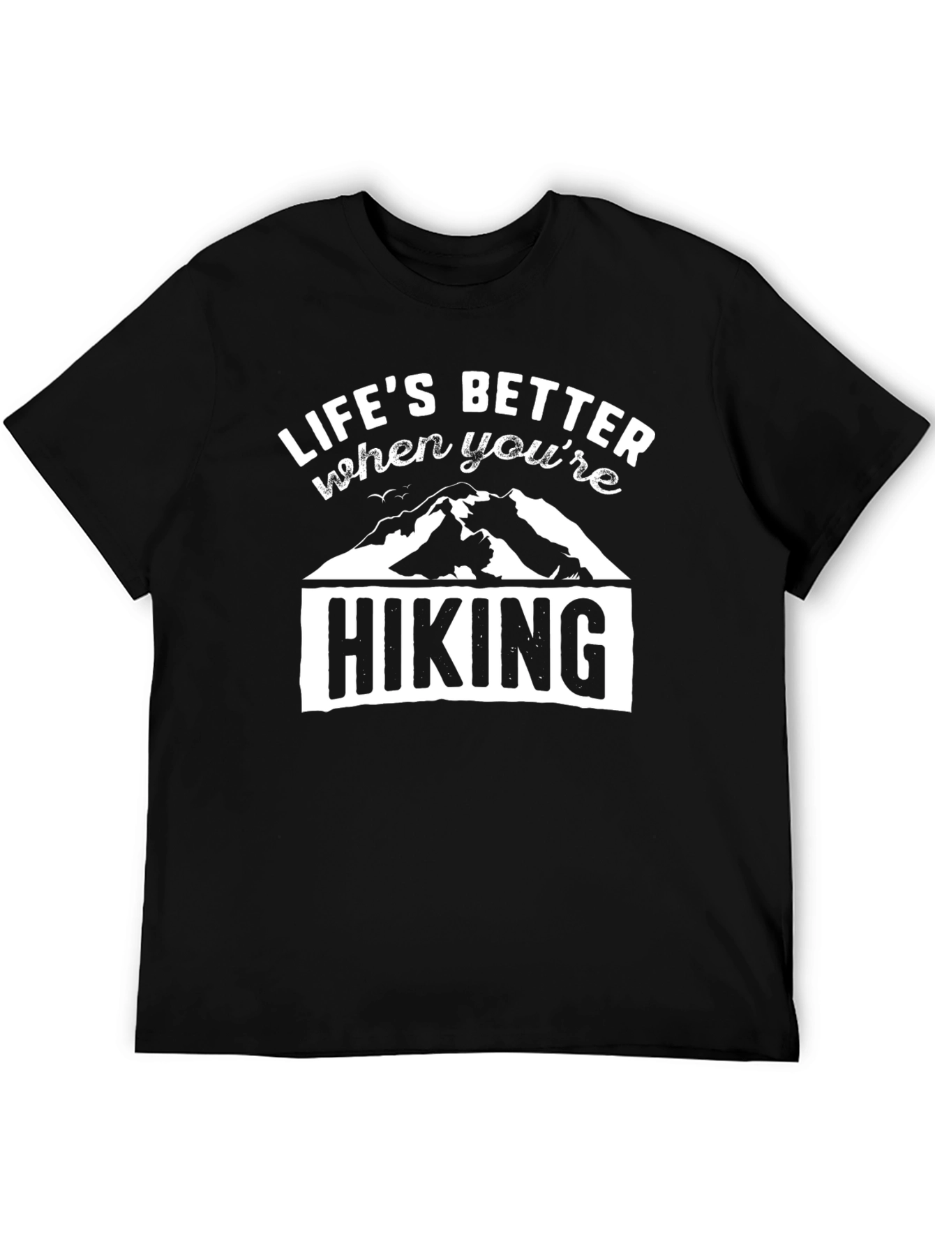 Lifes Better Hiking Graphic Tee - Black