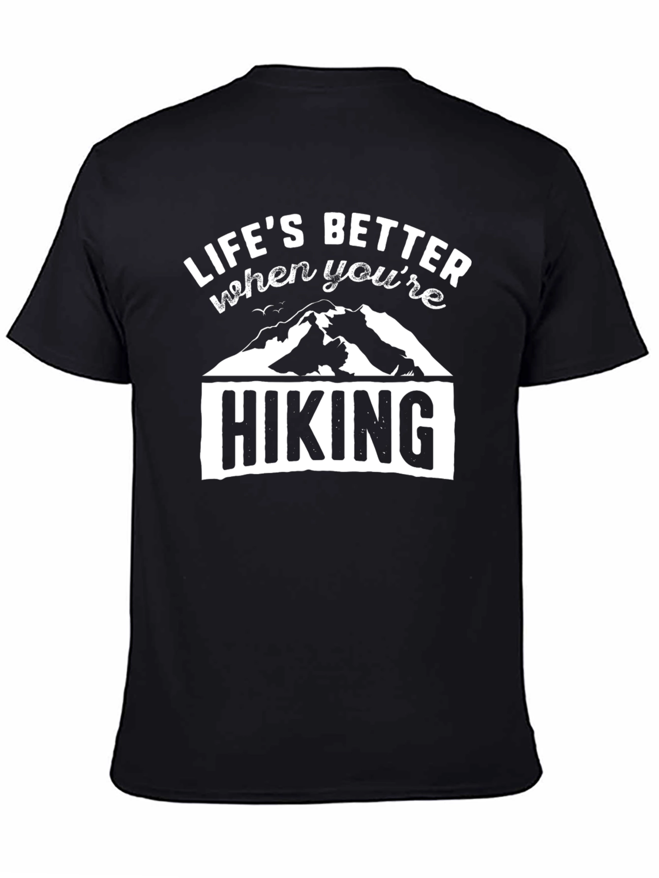 Lifes Better Hiking Graphic Tee - Black