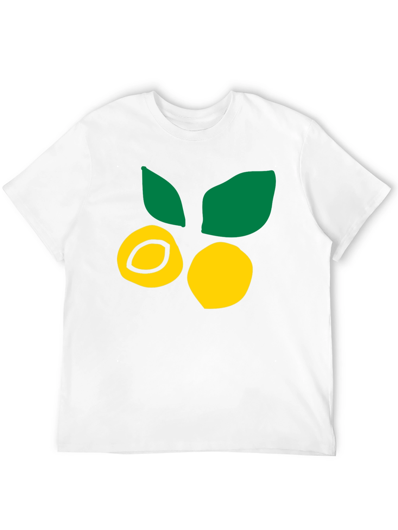 Citrus Fruit Graphic Tee - Black Cotton T-Shirt