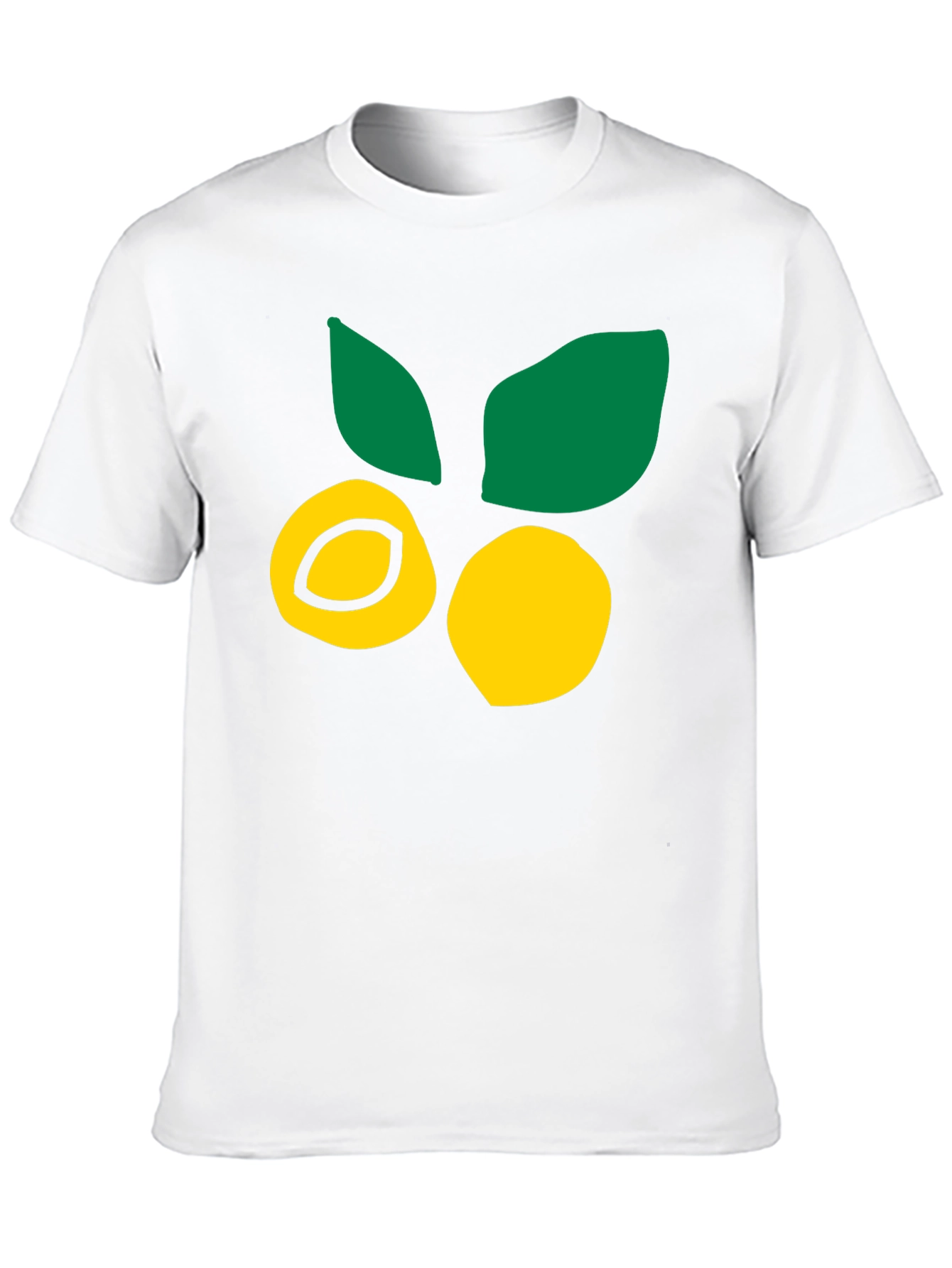 Citrus Fruit Graphic Tee - Black Cotton T-Shirt