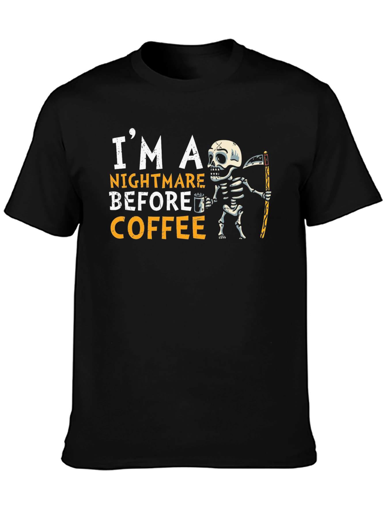 Nightmare Before Coffee Skeleton T-Shirt